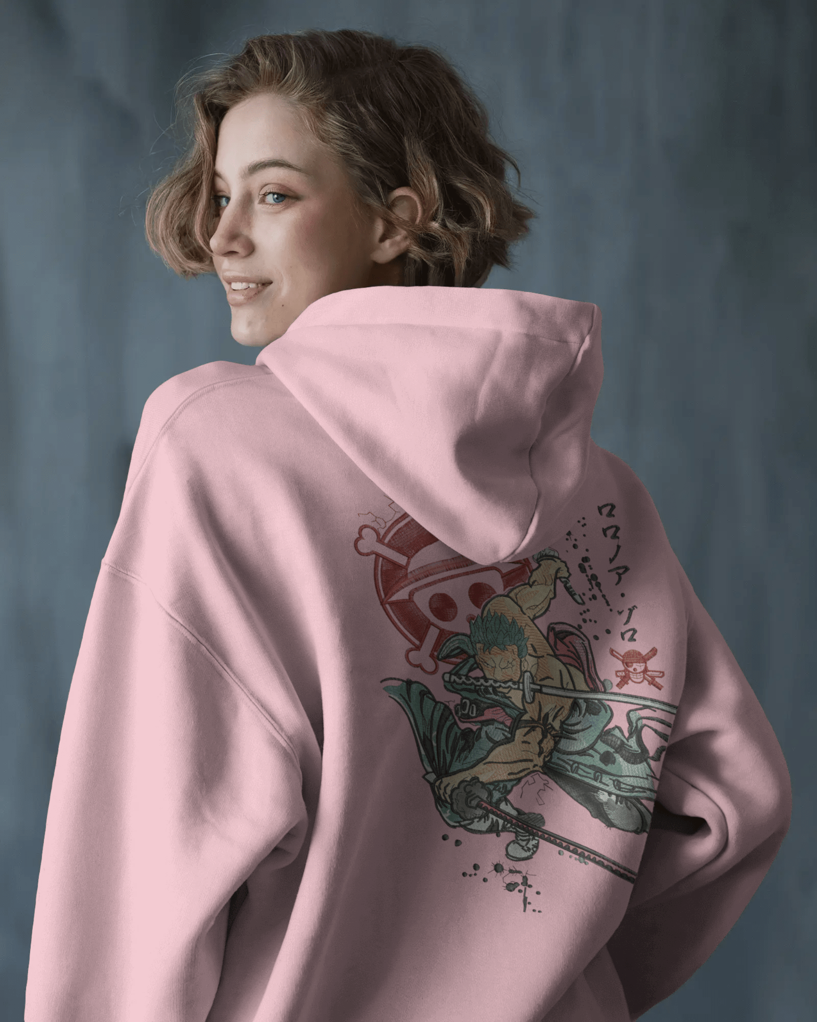 Hoodie 600 GSM Roronoa Zoro - TM SignatureHoodie 600 GSM Roronoa ZoroZip - Up HoodiesTM SignaturePinkXSCotton
