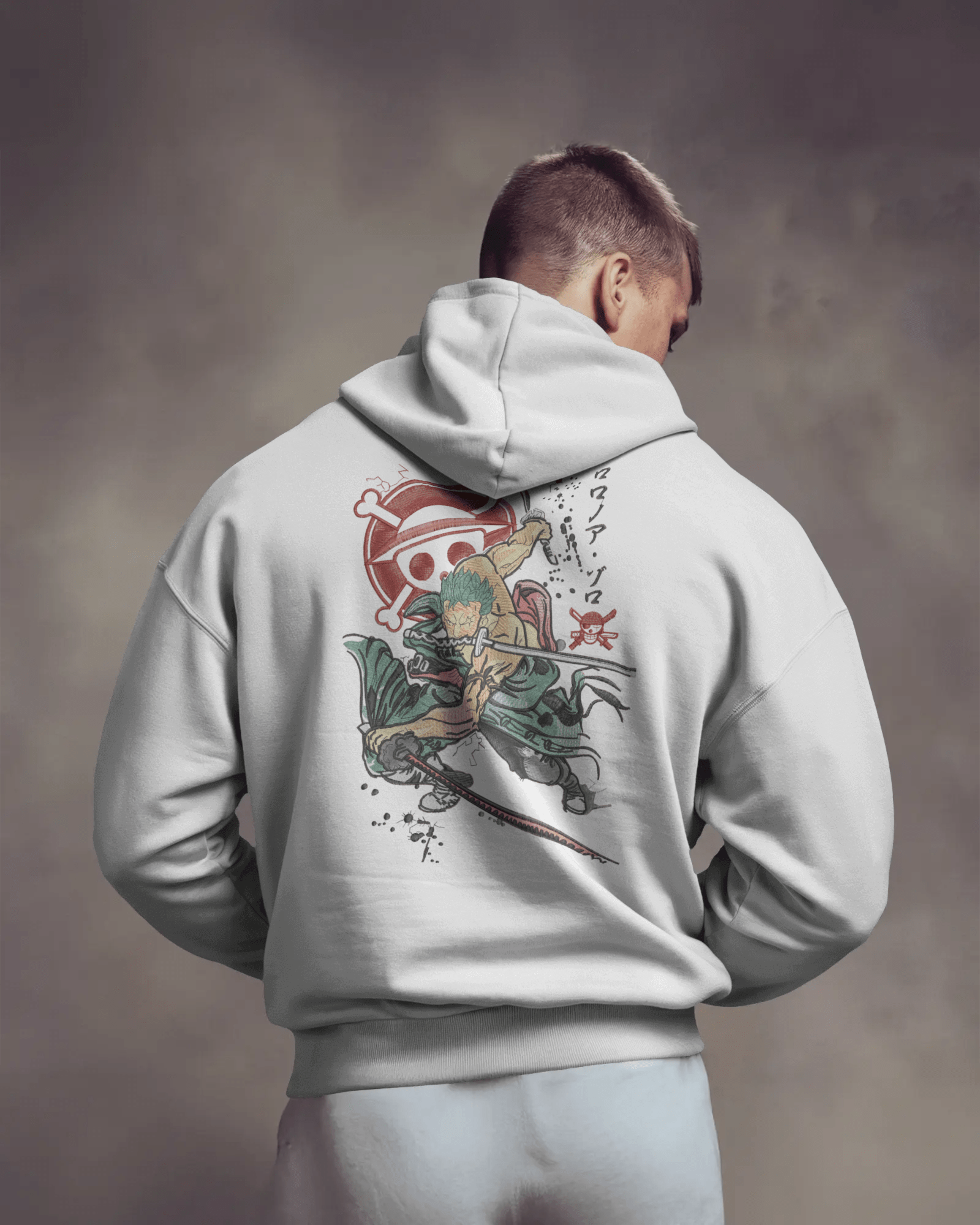 Hoodie 600 GSM Roronoa Zoro - TM SignatureHoodie 600 GSM Roronoa ZoroZip - Up HoodiesTM SignatureWhiteXSCotton