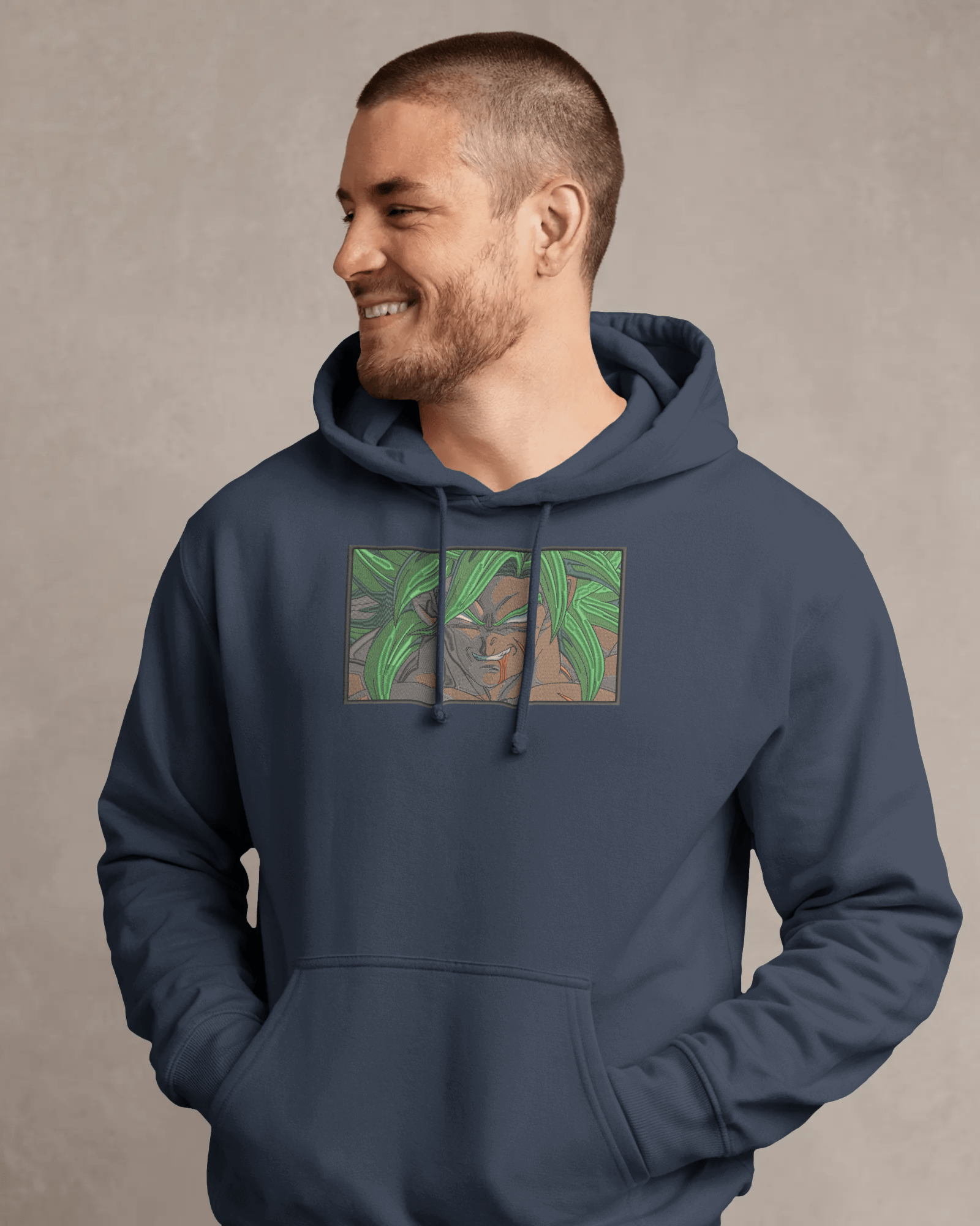 Hoodie Angry Broly Embroidered Design - TM SignatureHoodie Angry Broly Embroidered DesignHoodieTM SignatureNavyXSCotton
