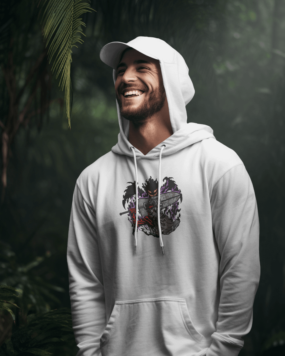 Hoodie Black Clover Asta Embroidered Design - TM SignatureHoodie Black Clover Asta Embroidered DesignHoodieTM SignatureWhiteXSCotton