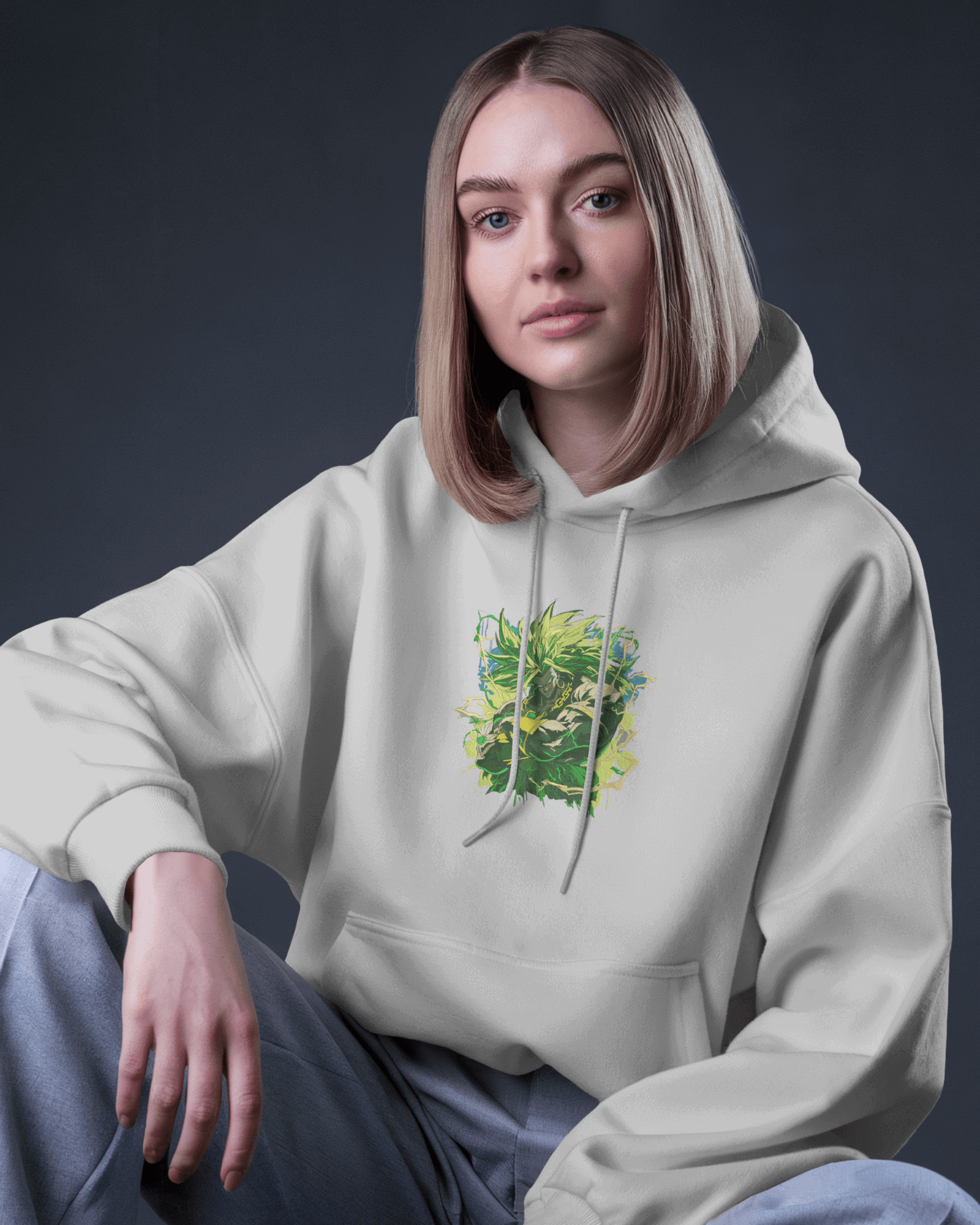 Hoodie Broly Legendary Super Saiyan Premium Embroidered Design - TM SignatureHoodie Broly Legendary Super Saiyan Premium Embroidered DesignHoodieTM SignatureSilverXSCotton