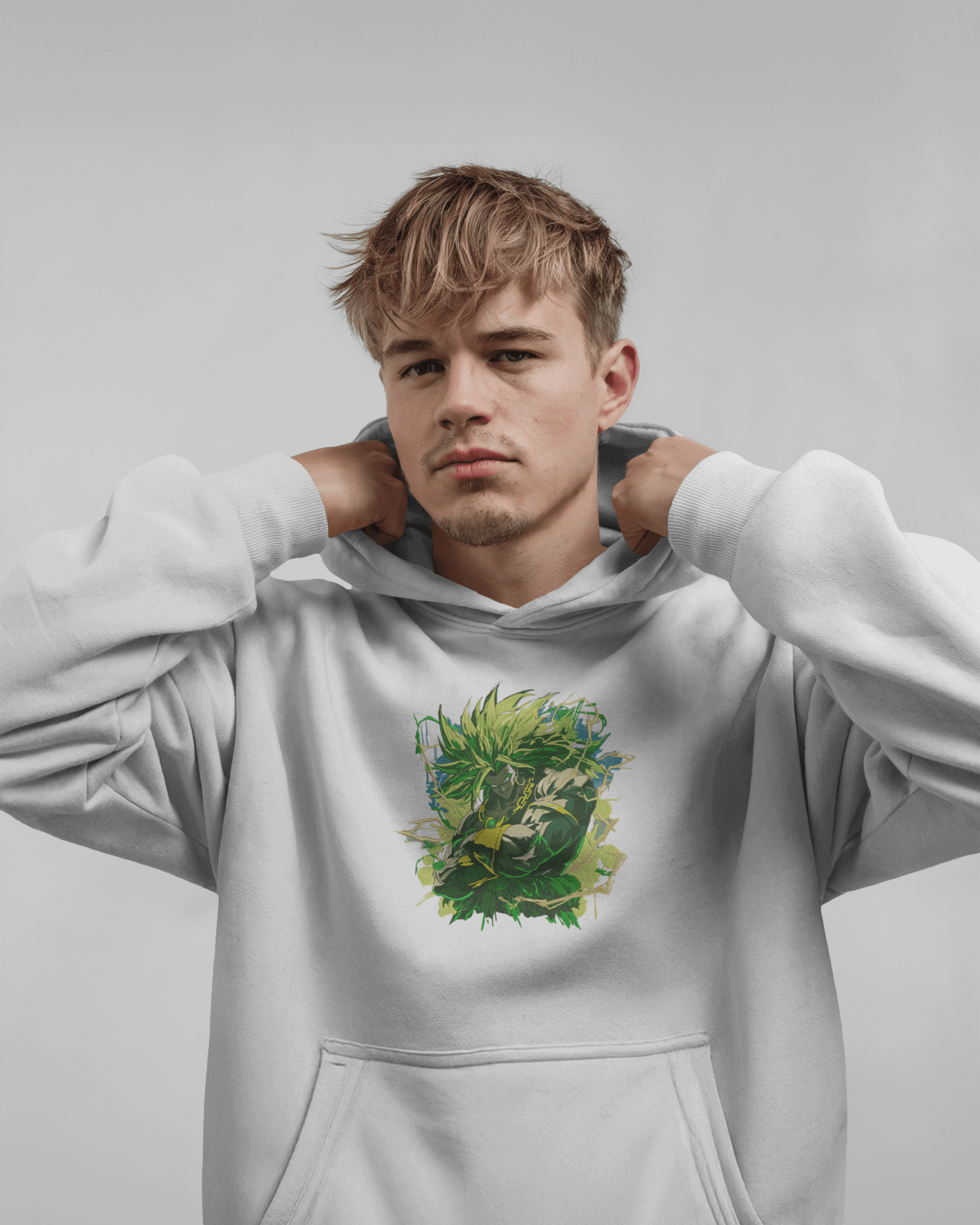 Hoodie Broly Legendary Super Saiyan Premium Embroidered Design - TM SignatureHoodie Broly Legendary Super Saiyan Premium Embroidered DesignHoodieTM SignatureWhiteXSCotton