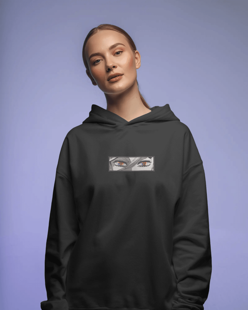 Hoodie Douma Eyes Embroidered Design - TM SignatureHoodie Douma Eyes Embroidered DesignHoodieTM SignatureBlackXSCotton