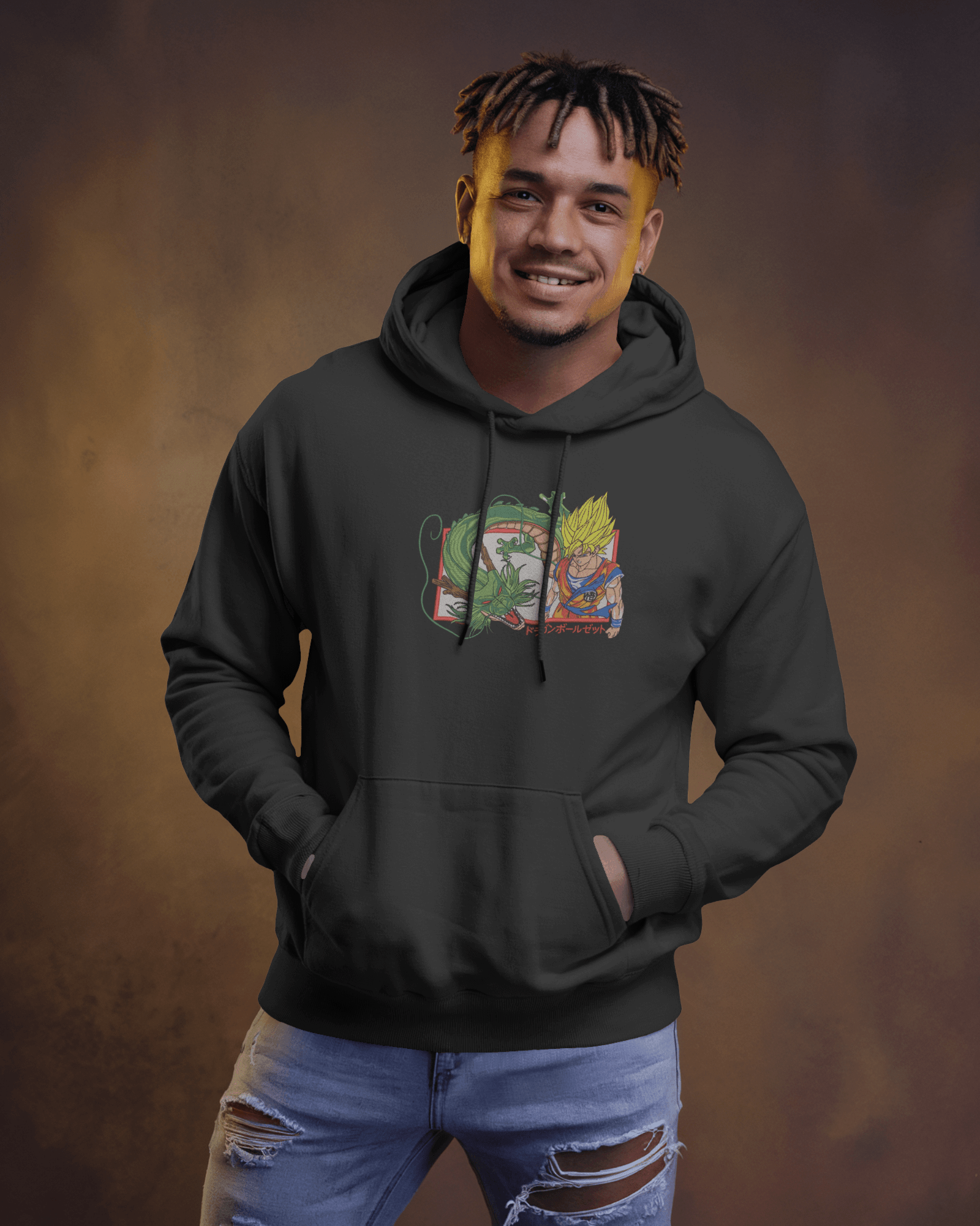 Hoodie Goku & Shenron Embroidered Design - TM SignatureHoodie Goku & Shenron Embroidered DesignHoodieTM SignatureBlackXSCotton