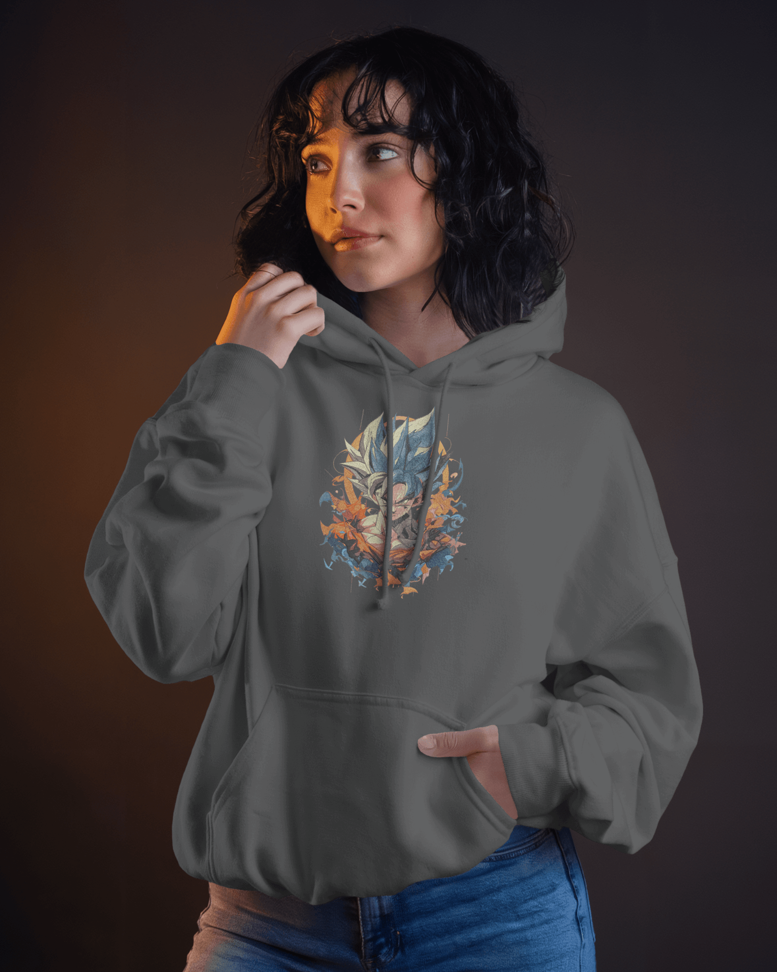 Hoodie Goku Ultra Premium Embroidered Design - TM SignatureHoodie Goku Ultra Premium Embroidered DesignHoodieTM SignatureGrayXSCotton