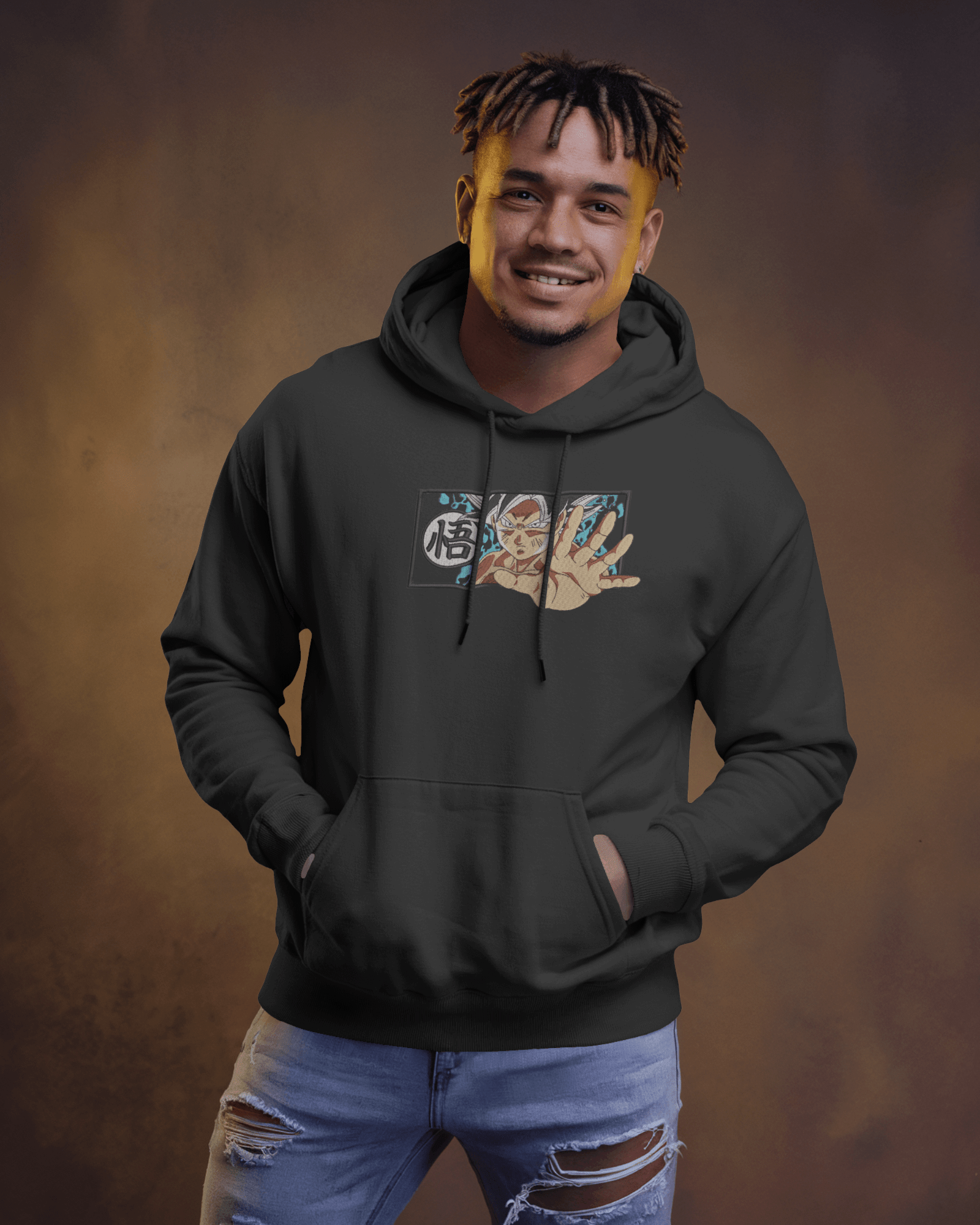 Hoodie Goku X Embroidered Design - TM SignatureHoodie Goku X Embroidered DesignHoodieTM SignatureBlackXSCotton