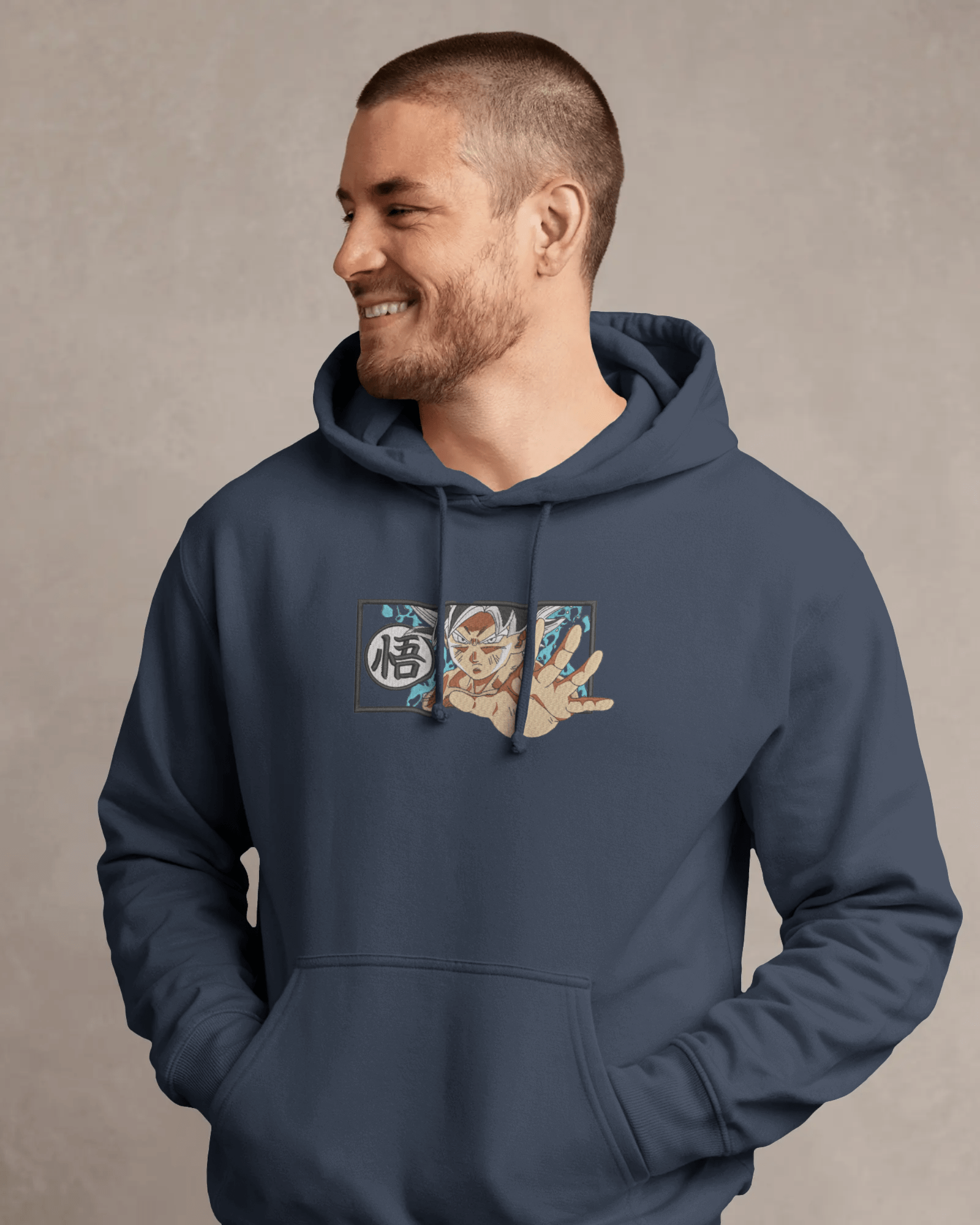 Hoodie Goku X Embroidered Design - TM SignatureHoodie Goku X Embroidered DesignHoodieTM SignatureNavyXSCotton