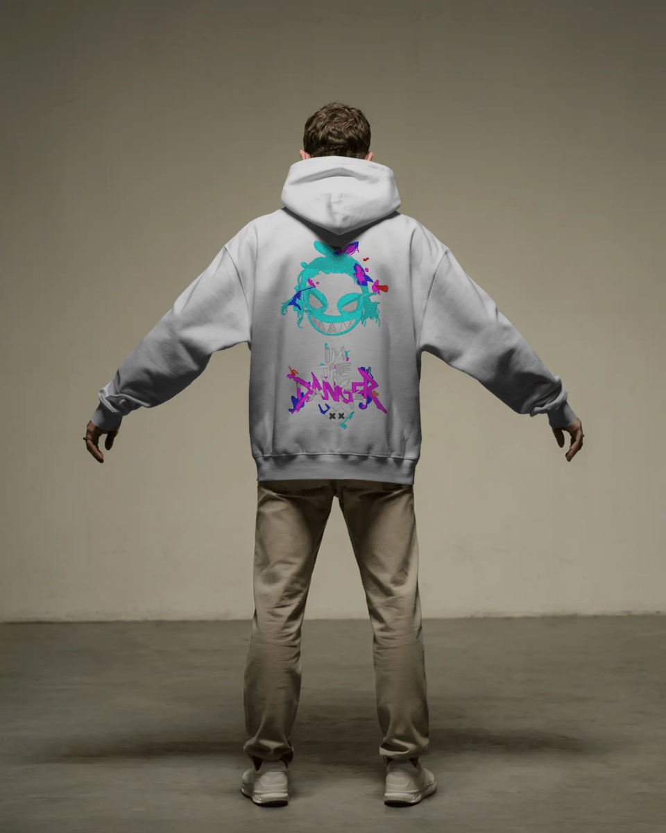 Hoodie "I'm The Danger" - Glitch Collection - TM SignatureHoodie "I'm The Danger" - Glitch CollectionHoodieTM SignatureSilverXSCotton