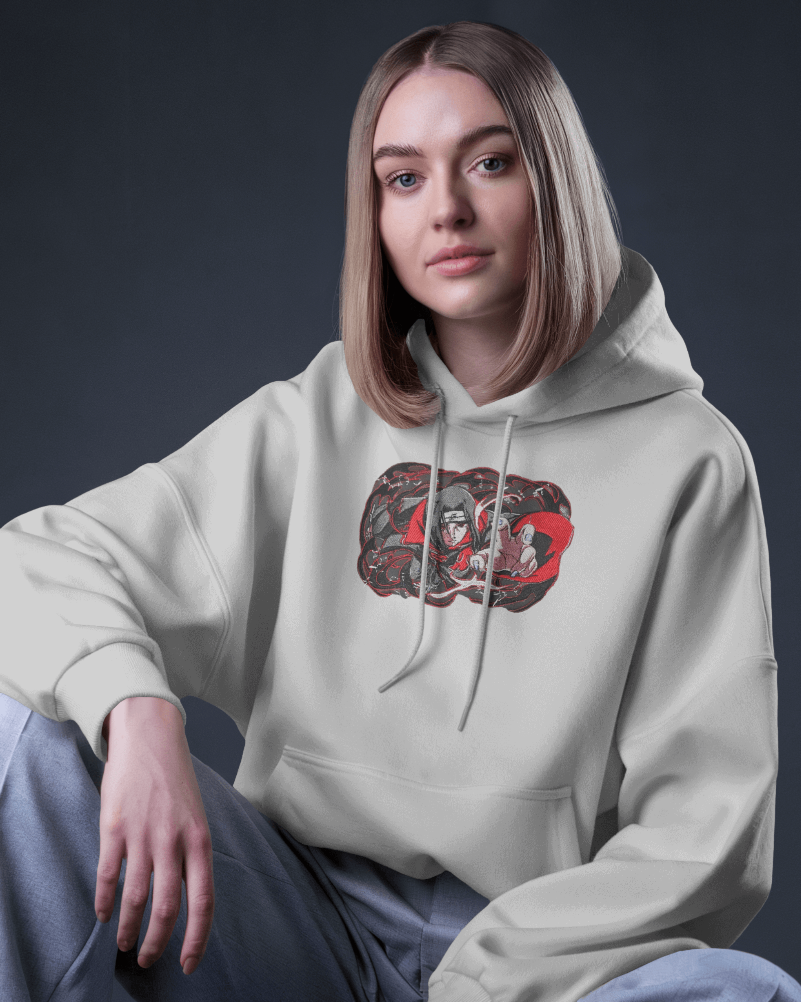 Hoodie Itachi Uchiha (Naruto) Premium Embroidered Design - TM SignatureHoodie Itachi Uchiha (Naruto) Premium Embroidered DesignHoodieTM SignatureSilverXSCotton