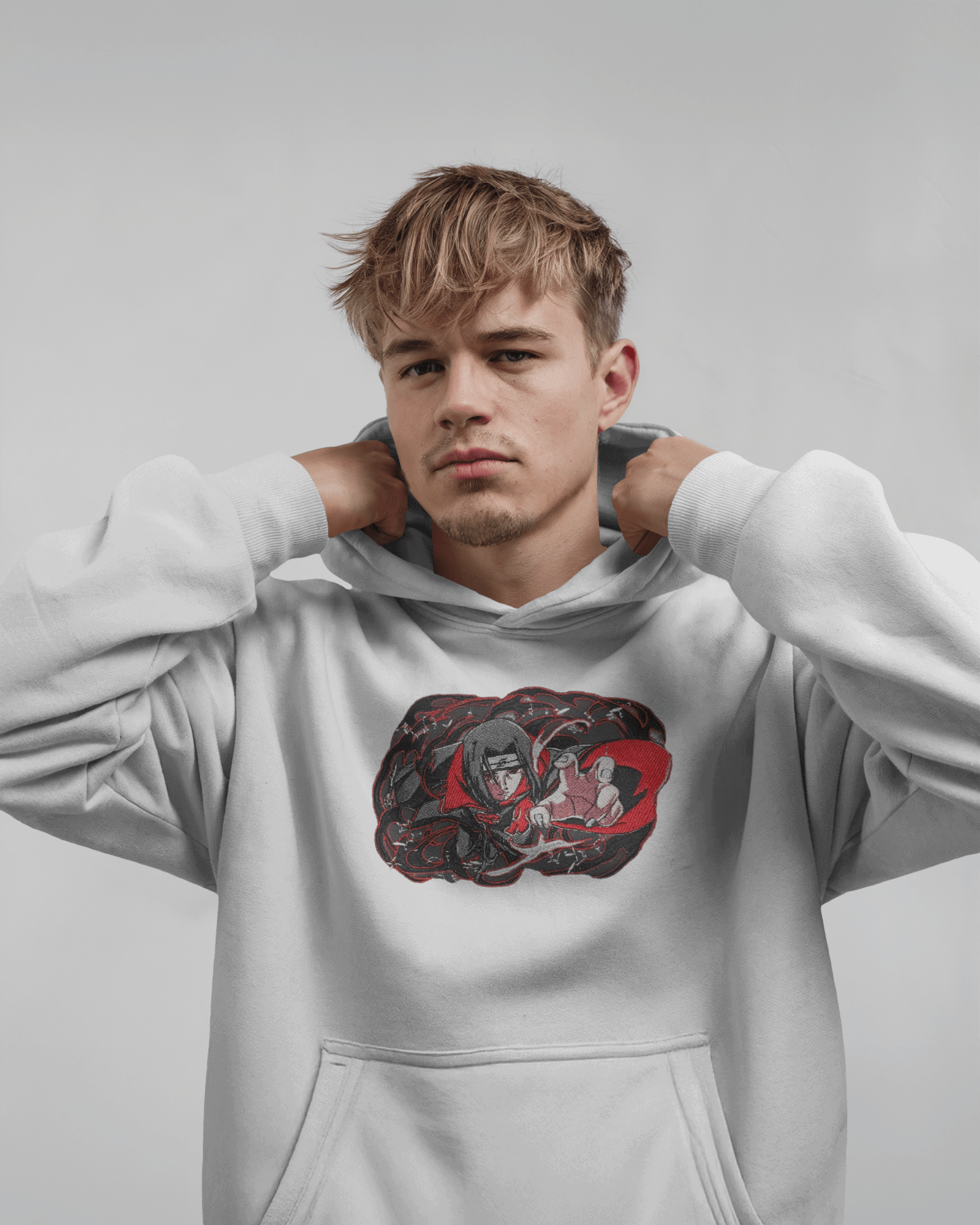 Hoodie Itachi Uchiha (Naruto) Premium Embroidered Design - TM SignatureHoodie Itachi Uchiha (Naruto) Premium Embroidered DesignHoodieTM SignatureWhiteXSCotton