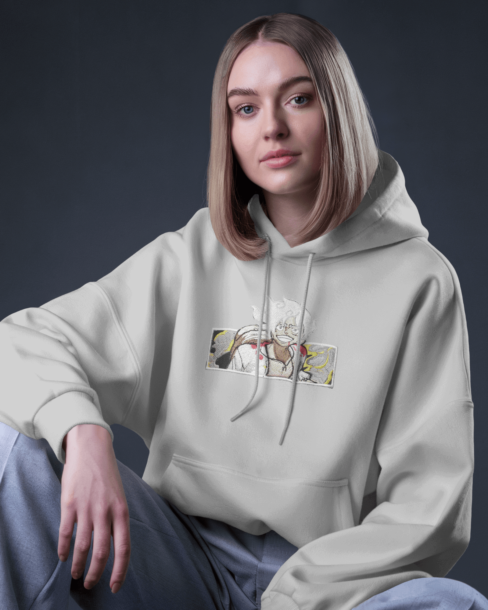 Hoodie Luffy 5 Embroidered Design - TM SignatureHoodie Luffy 5 Embroidered DesignHoodieTM SignatureSilverXSCotton