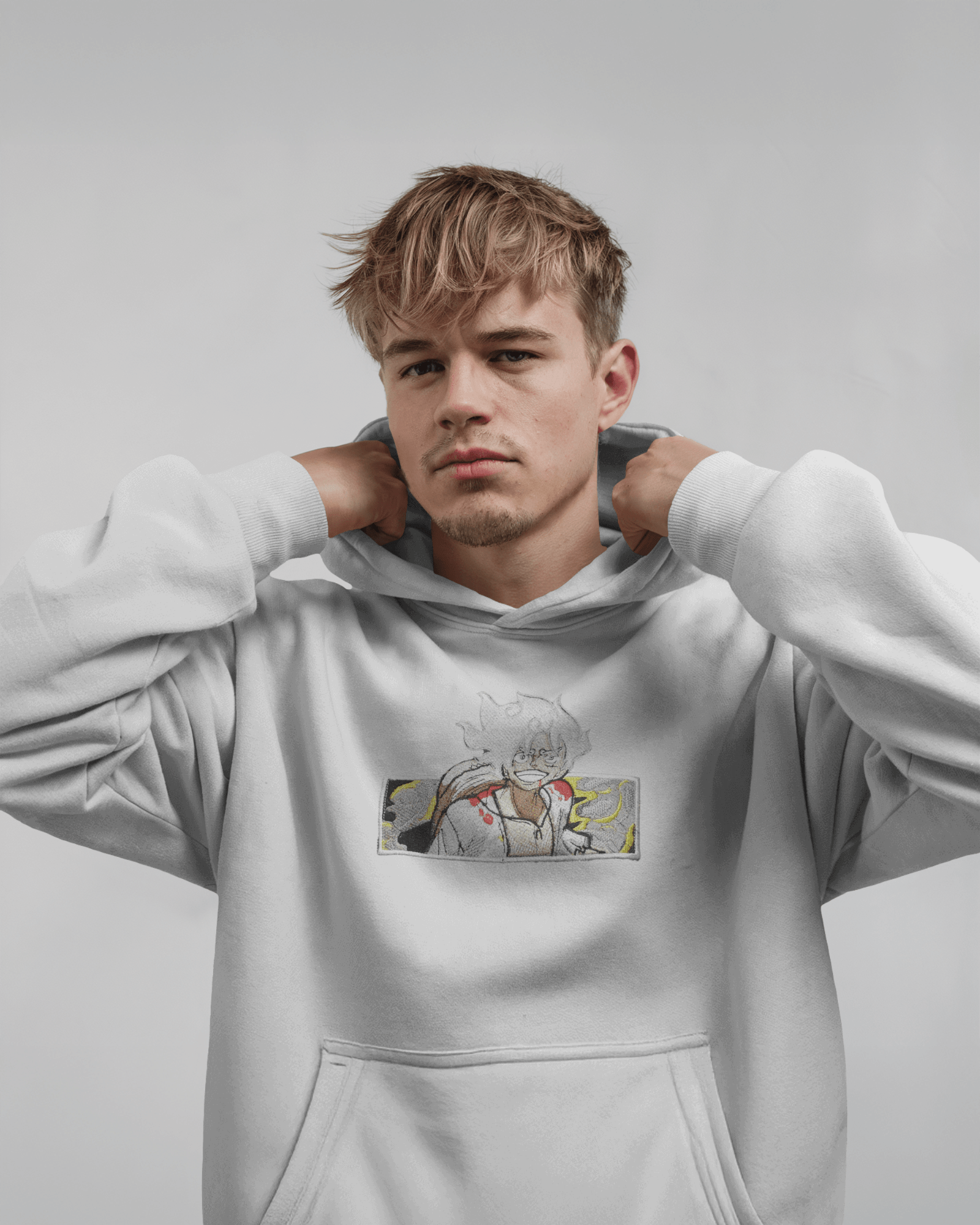 Hoodie Luffy 5 Embroidered Design - TM SignatureHoodie Luffy 5 Embroidered DesignHoodieTM SignatureWhiteXSCotton