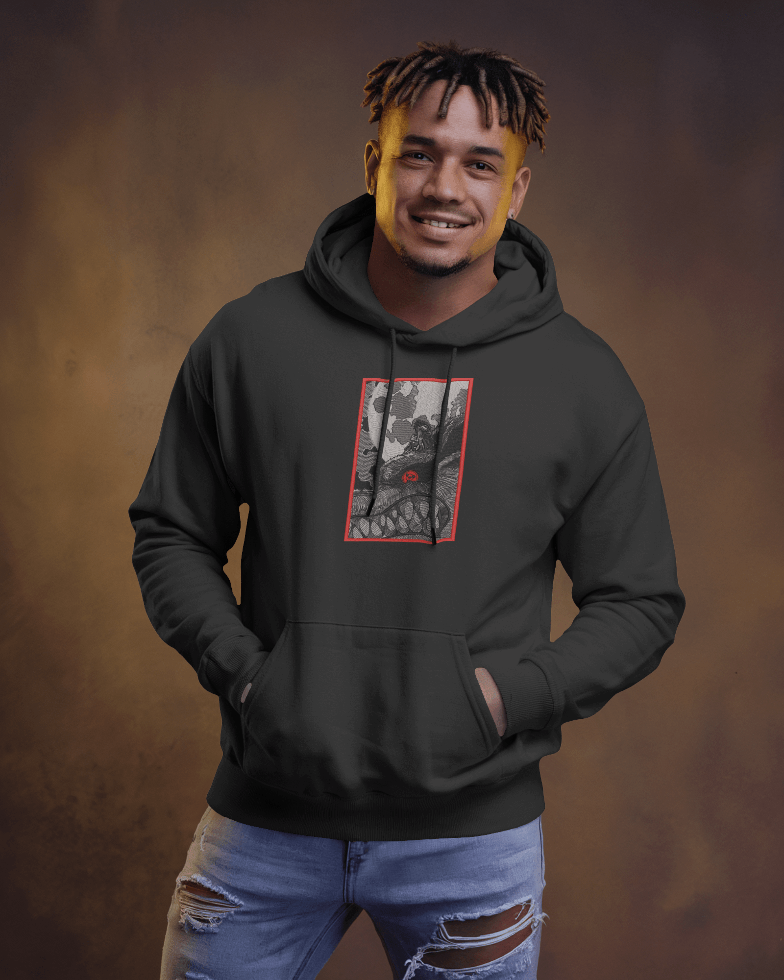 Hoodie Madara Rides 9 Tails Embroidered Design - TM SignatureHoodie Madara Rides 9 Tails Embroidered DesignHoodieTM SignatureBlackXSCotton