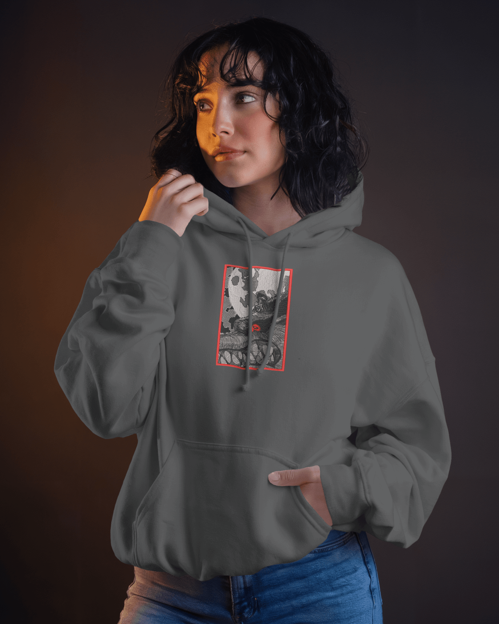Hoodie Madara Rides 9 Tails Embroidered Design - TM SignatureHoodie Madara Rides 9 Tails Embroidered DesignHoodieTM SignatureGrayXSCotton