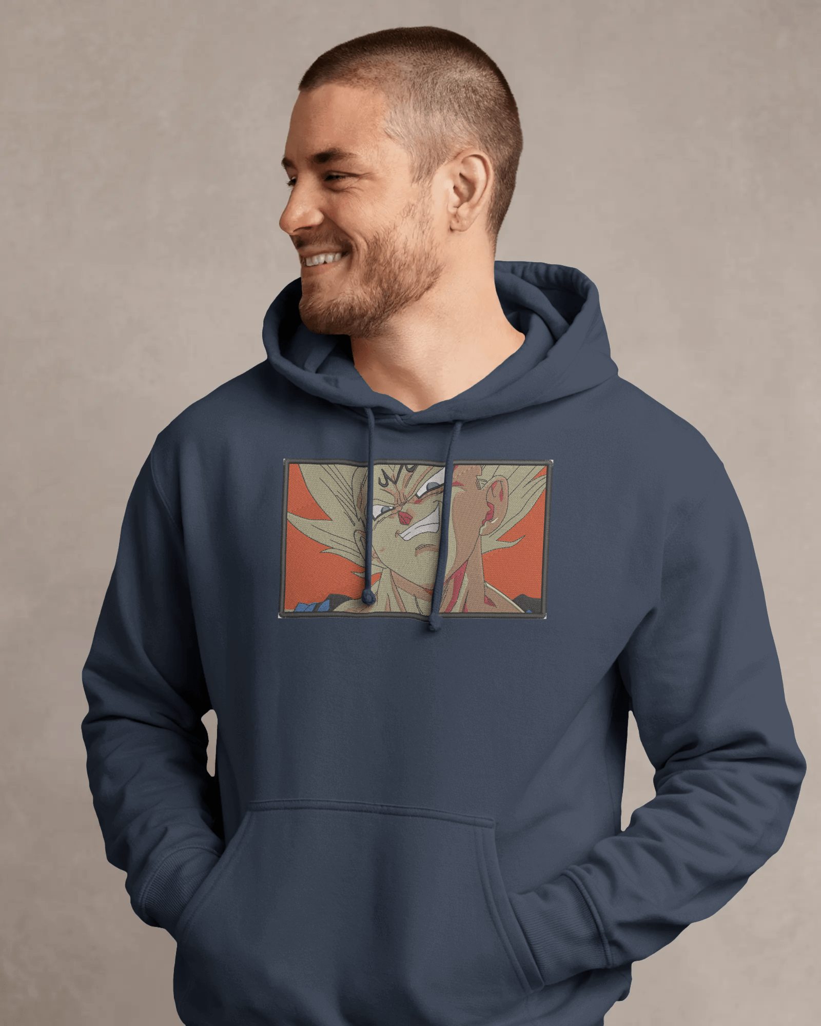 Hoodie Majin Vegeta Embroidered Design - TM SignatureHoodie Majin Vegeta Embroidered DesignHoodieTM SignatureNavyXSCotton