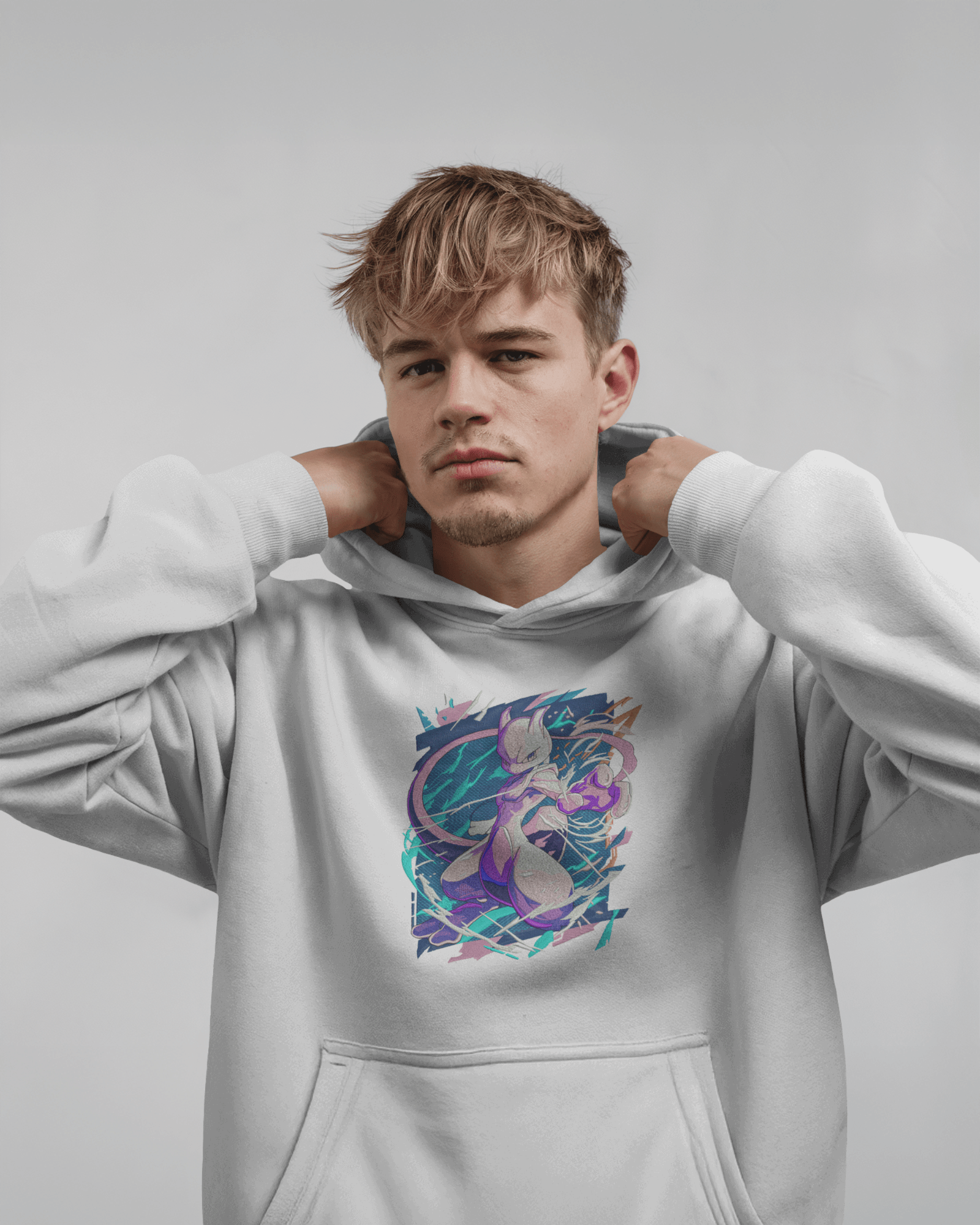 Hoodie Mewtwo Premium Embroidered Design - TM SignatureHoodie Mewtwo Premium Embroidered DesignHoodieTM SignatureWhiteXSCotton