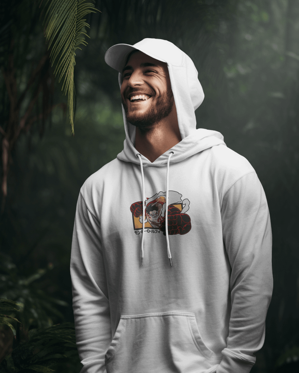Hoodie Monkey D. Luffy Gear 4 Embroidered Design - TM SignatureHoodie Monkey D. Luffy Gear 4 Embroidered DesignHoodieTM SignatureWhiteXSCotton