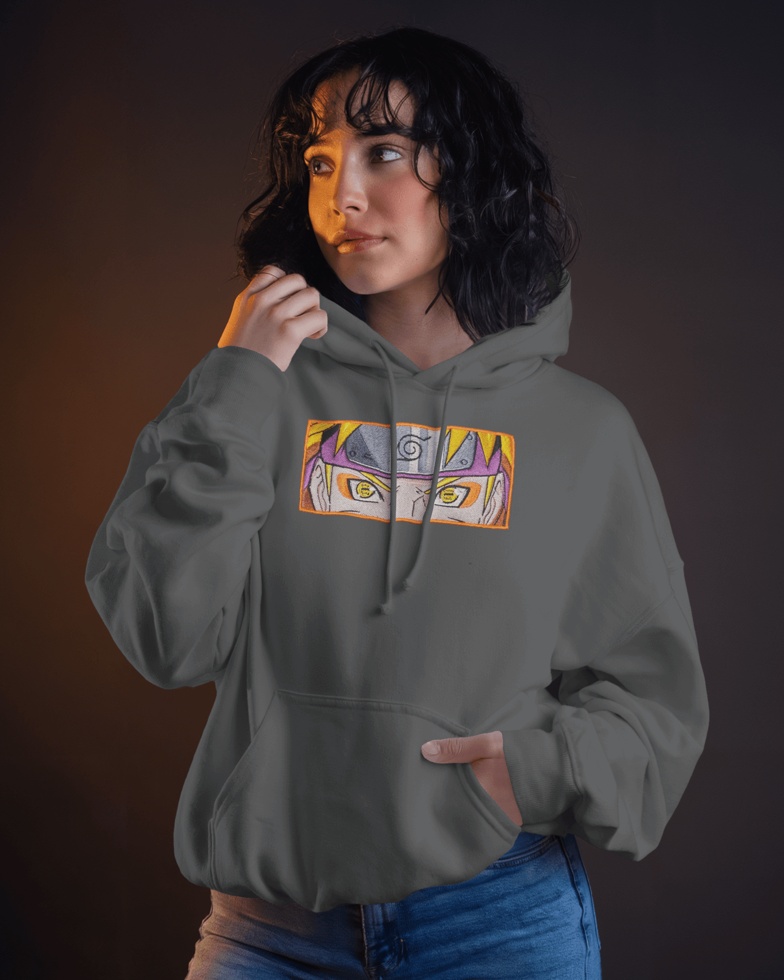 Hoodie Naruto Embroidered Design - TM SignatureHoodie Naruto Embroidered DesignHoodieTM SignatureGrayXSCotton