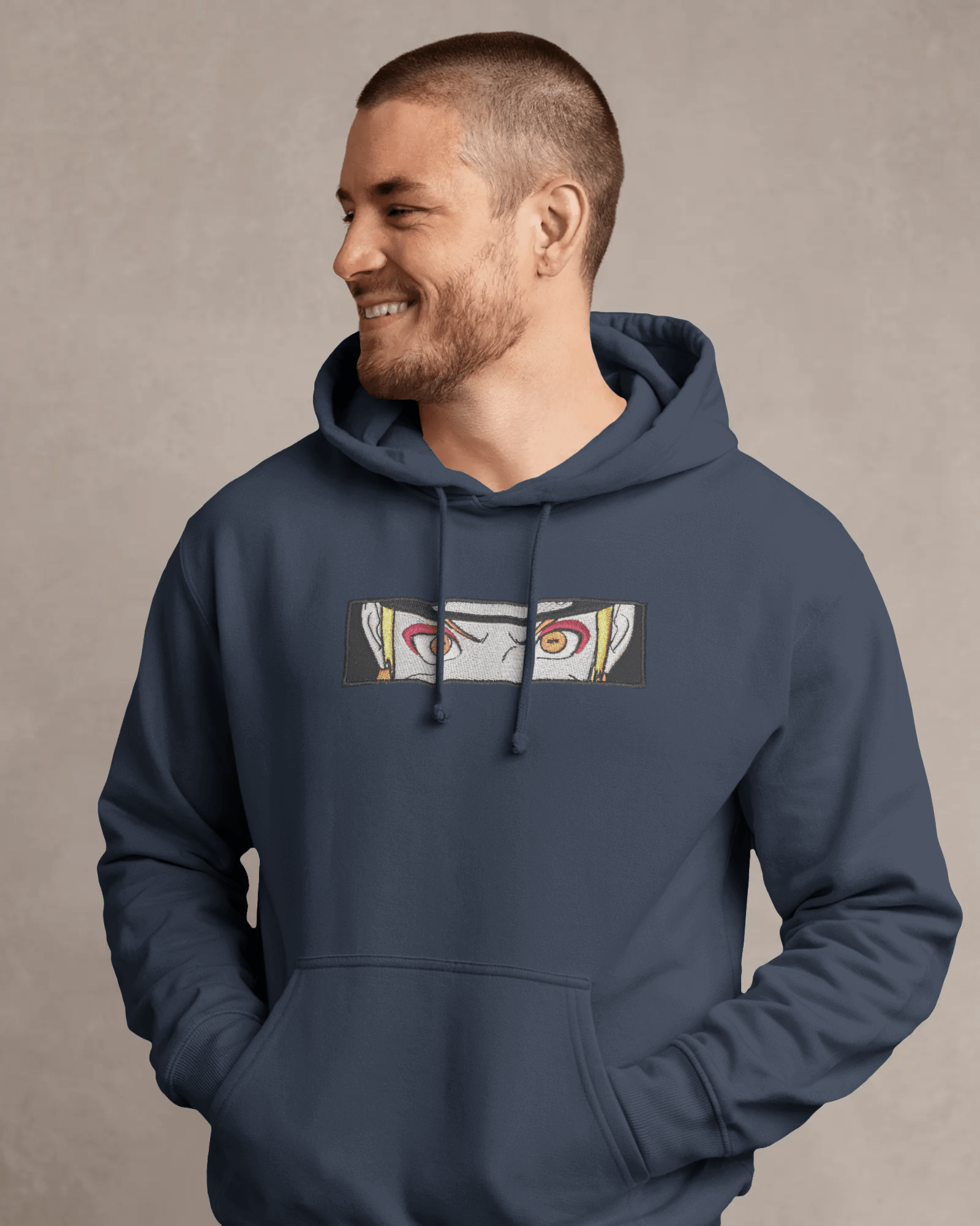 Hoodie Naruto Eyes Boxed Embroidered Design - TM SignatureHoodie Naruto Eyes Boxed Embroidered DesignHoodieTM SignatureNavyXSCotton