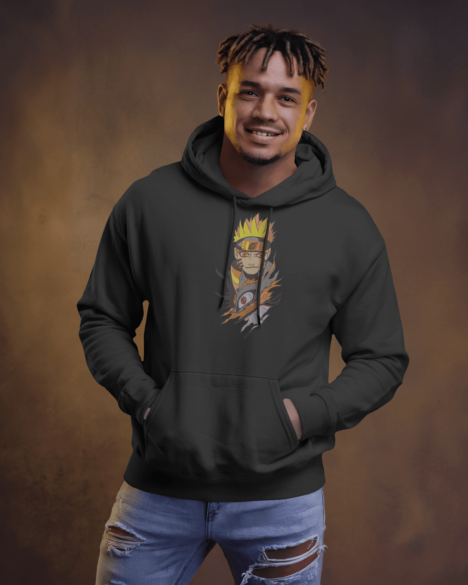 Hoodie Naruto & Kurama Embroidered Design - TM SignatureHoodie Naruto & Kurama Embroidered DesignHoodieTM SignatureBlackXSCotton