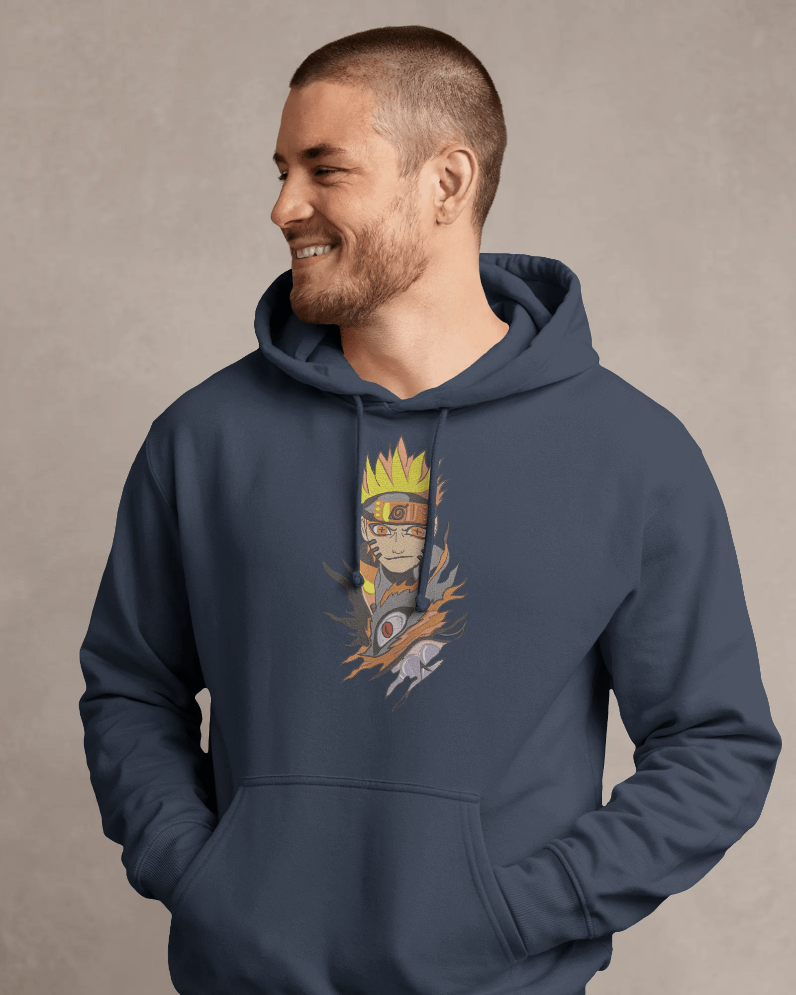 Hoodie Naruto & Kurama Embroidered Design - TM SignatureHoodie Naruto & Kurama Embroidered DesignHoodieTM SignatureNavyXSCotton