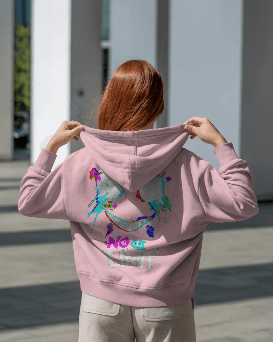 Hoodie "No Limit" - Glitch Collection - TM SignatureHoodie "No Limit" - Glitch CollectionHoodieTM SignaturePinkXSCotton