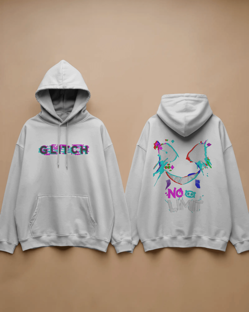 Hoodie "No Limit" - Glitch Collection - TM SignatureHoodie "No Limit" - Glitch CollectionHoodieTM SignatureWhiteXSCotton