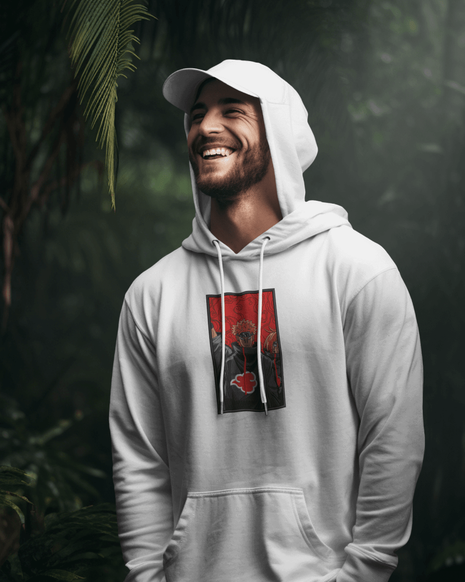 Hoodie Pain - Naruto Shippuden Embroidered Design - TM SignatureHoodie Pain - Naruto Shippuden Embroidered DesignHoodieTM SignatureWhiteXSCotton