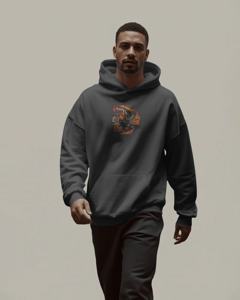 Hoodie Portgas D. Ace Embroidered Design - TM SignatureHoodie Portgas D. Ace Embroidered DesignHoodieTM SignatureDark GrayXSCotton