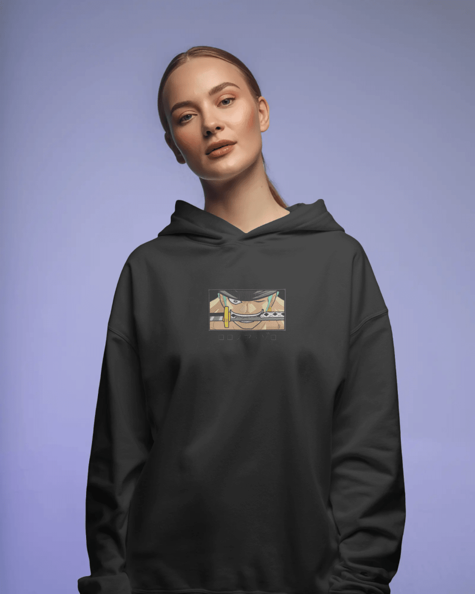 Hoodie Roronoa Zoro - One Piece Embroidered Design - TM SignatureHoodie Roronoa Zoro - One Piece Embroidered DesignHoodieTM SignatureBlackXSCotton