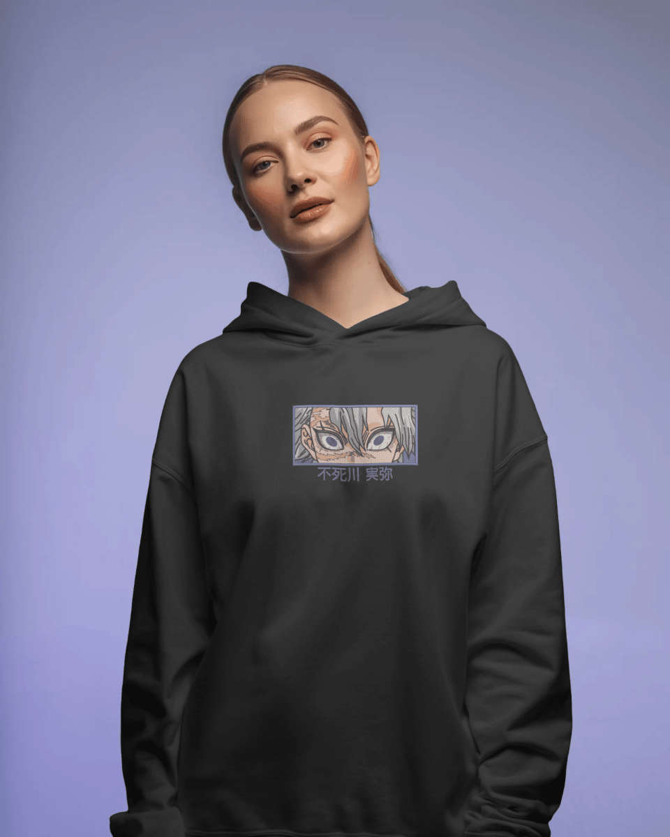 Hoodie Sanemi Shinazugawa Eyes Embroidered Design - TM SignatureHoodie Sanemi Shinazugawa Eyes Embroidered DesignHoodieTM SignatureBlackXSCotton