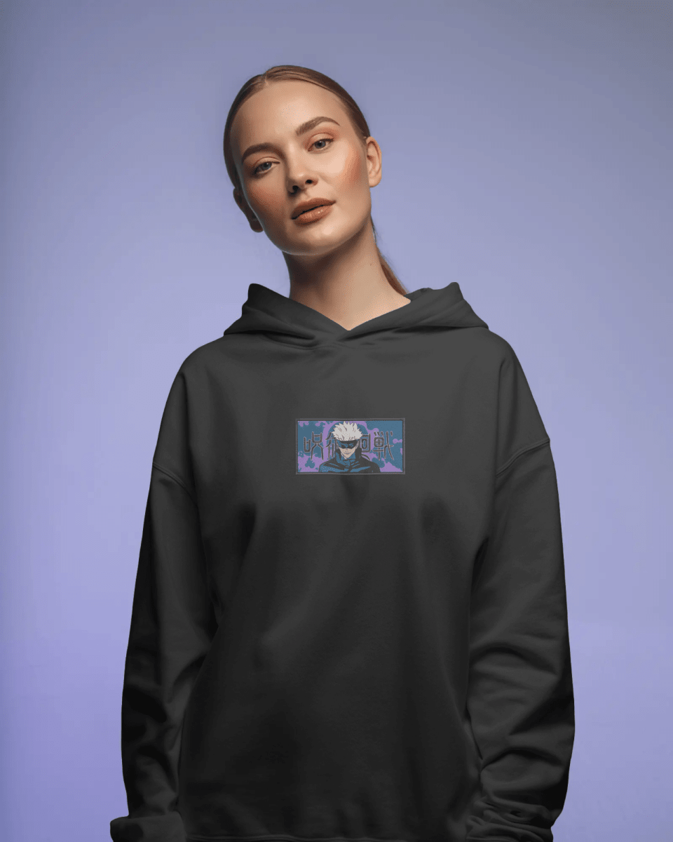 Hoodie Satoru Gojo 2 - Jujutsu Kaisen Embroidered Design - TM SignatureHoodie Satoru Gojo 2 - Jujutsu Kaisen Embroidered DesignHoodieTM SignatureBlackXSCotton