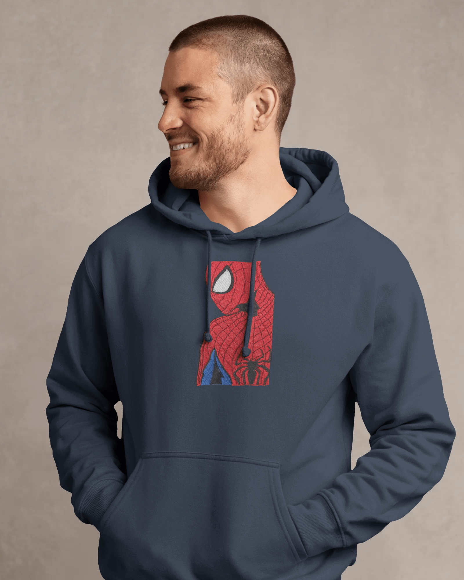 Hoodie Spider - Man (TASM) Embroidered Design - TM SignatureHoodie Spider - Man (TASM) Embroidered DesignHoodieTM SignatureNavyXSCotton