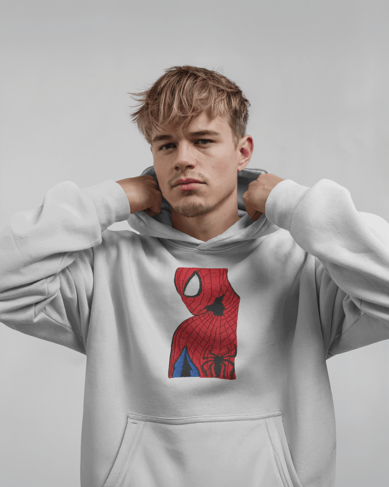 Hoodie Spider - Man (TASM) Embroidered Design - TM SignatureHoodie Spider - Man (TASM) Embroidered DesignHoodieTM SignatureWhiteXSCotton