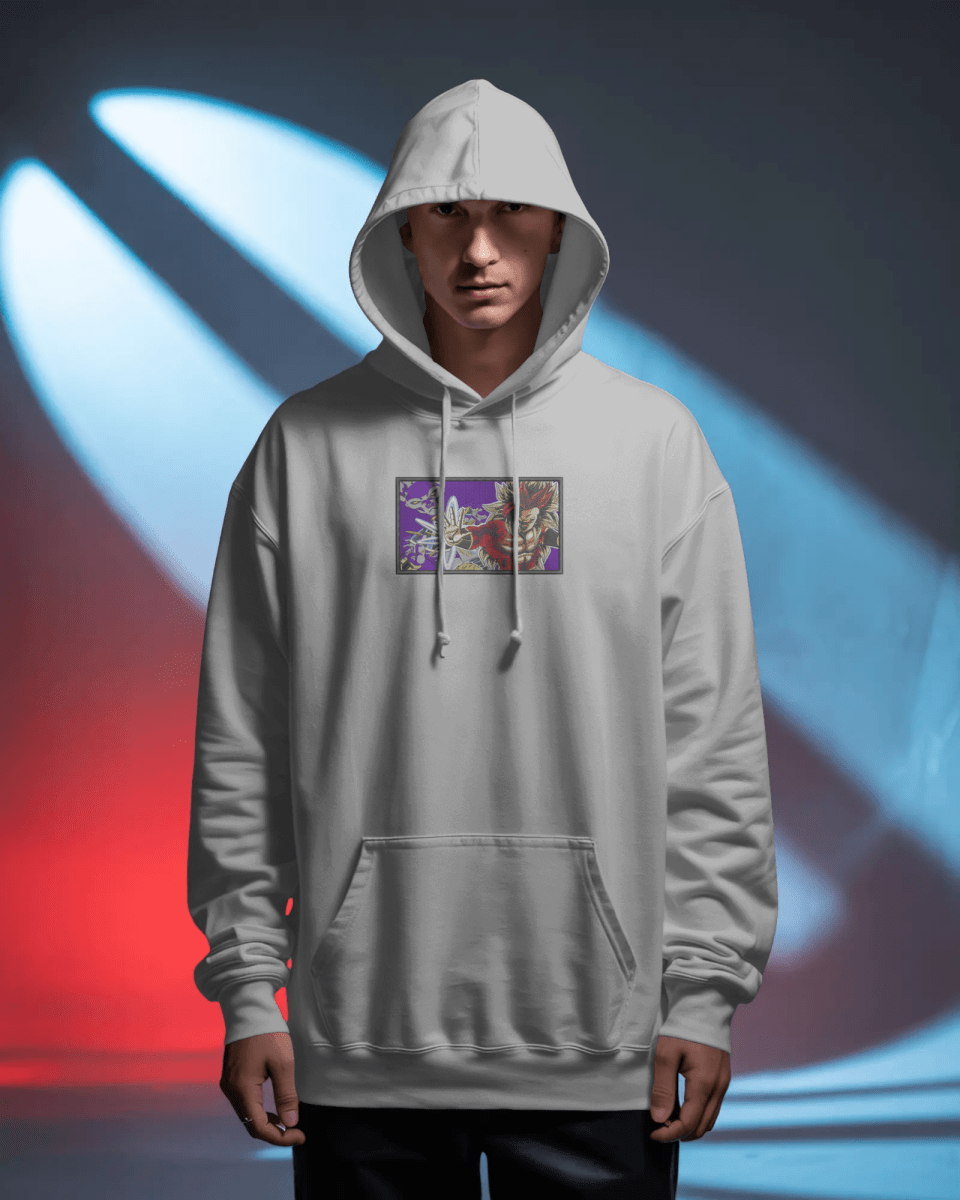 Hoodie Super Saiyan 4 Goku and the God of Destruction Beerus Embroidered Design - TM SignatureHoodie Super Saiyan 4 Goku and the God of Destruction Beerus Embroidered DesignHoodieTM SignatureSilverXSCotton