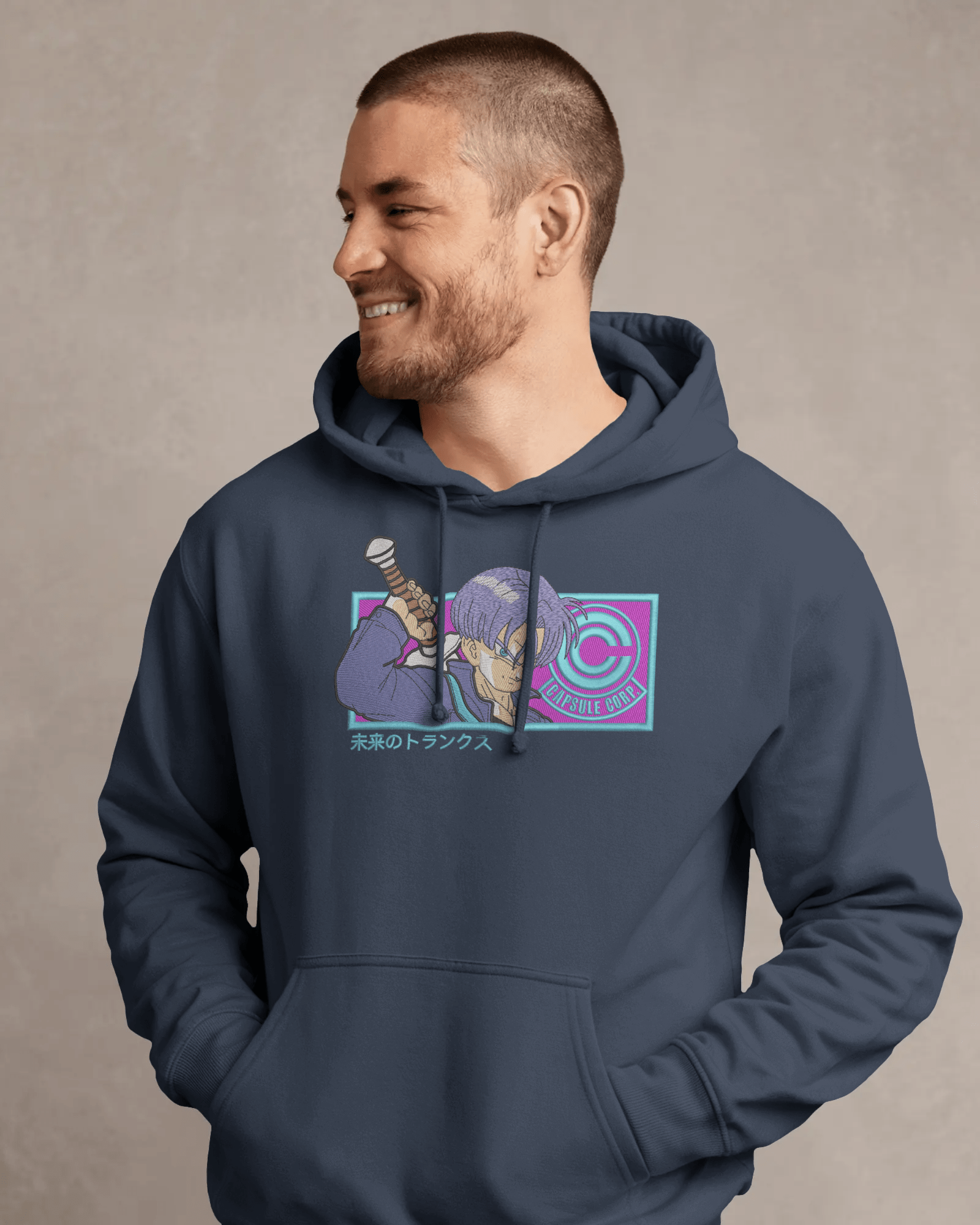 Hoodie Trunks Embroidered Design - TM SignatureHoodie Trunks Embroidered DesignHoodieTM SignaturePinkXSCotton