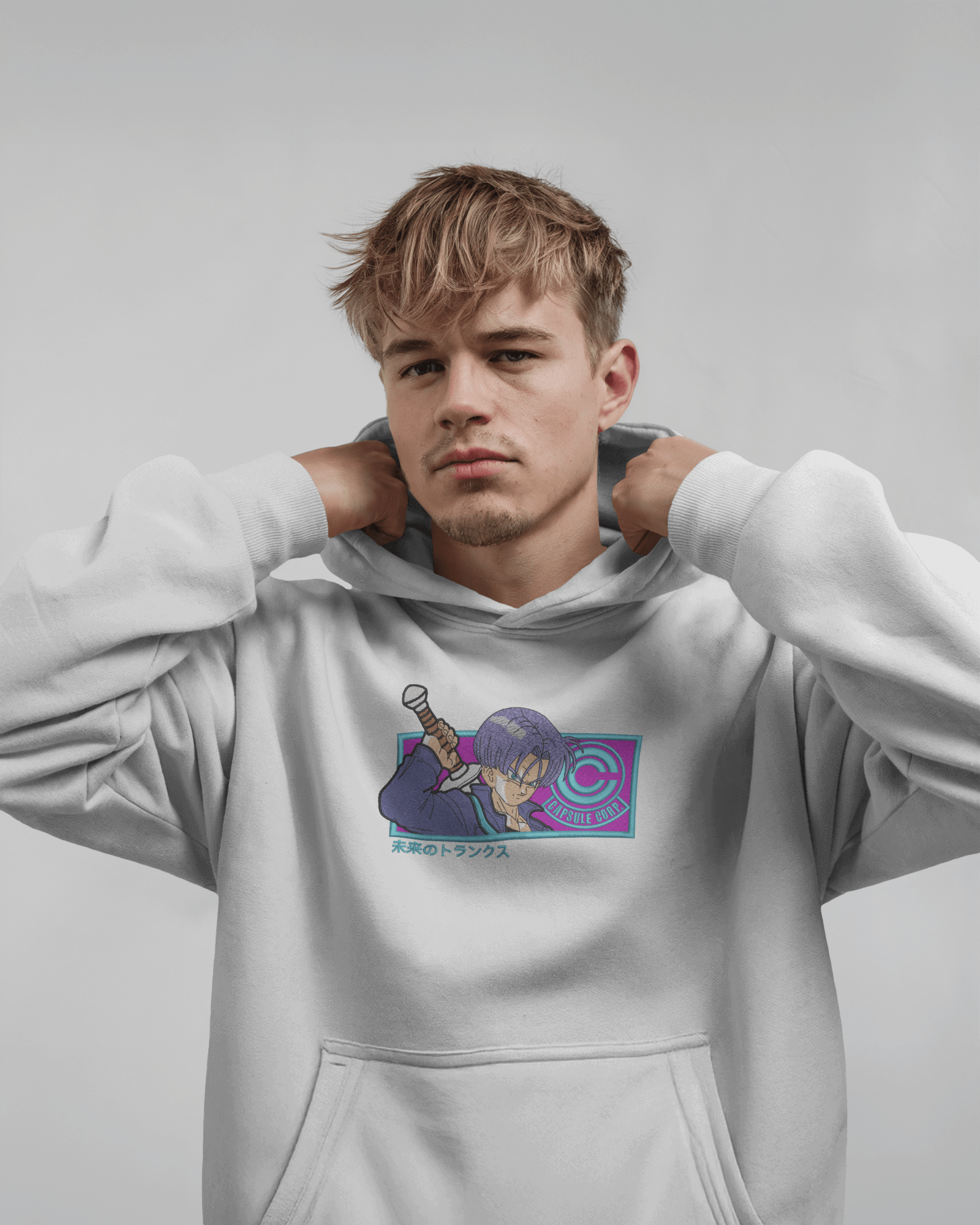 Hoodie Trunks Embroidered Design - TM SignatureHoodie Trunks Embroidered DesignHoodieTM SignatureWhiteXSCotton