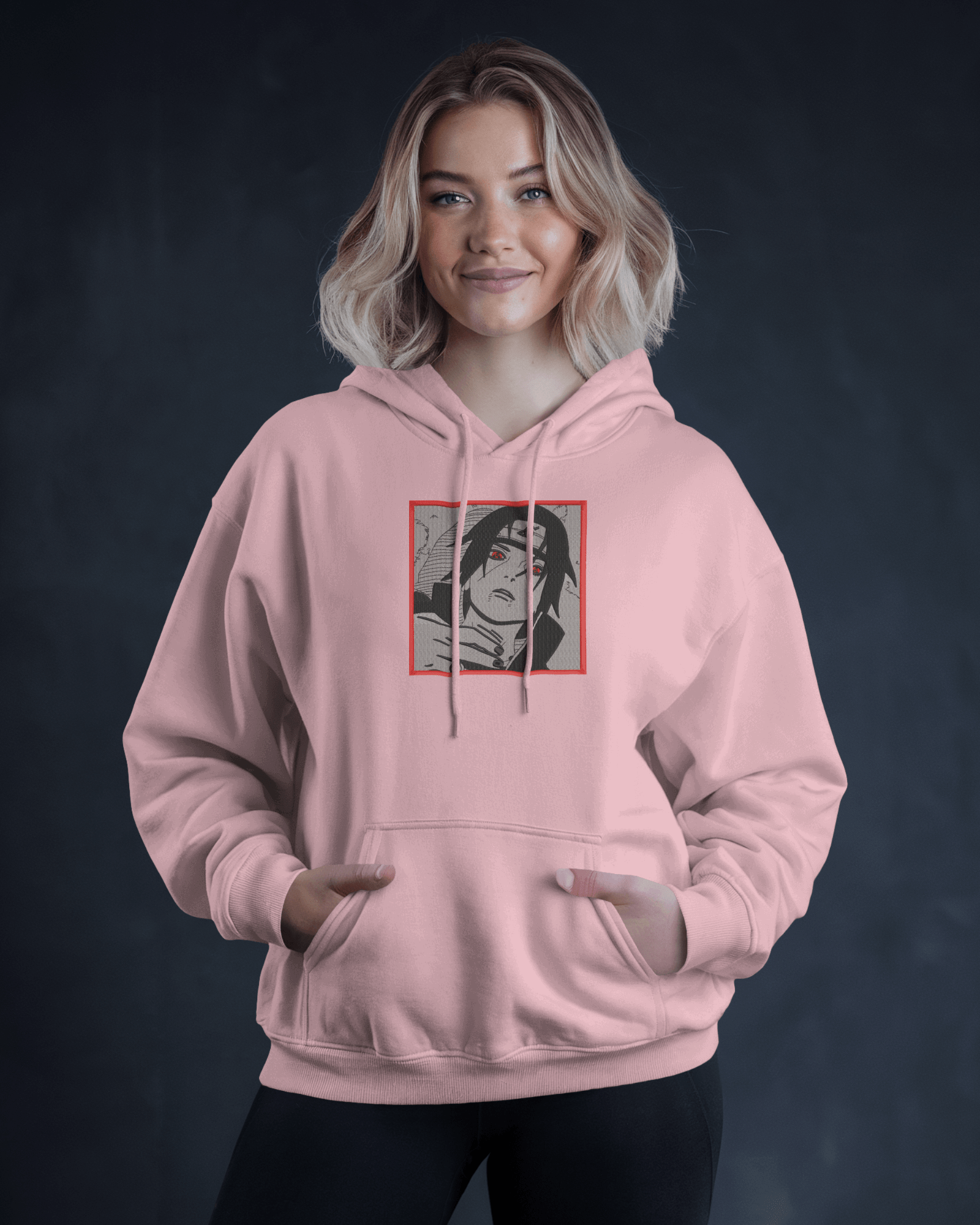 Hoodie Uchiha Itachi Sharingan Embroidered Design - TM SignatureHoodie Uchiha Itachi Sharingan Embroidered DesignHoodieTM SignaturePinkXSCotton