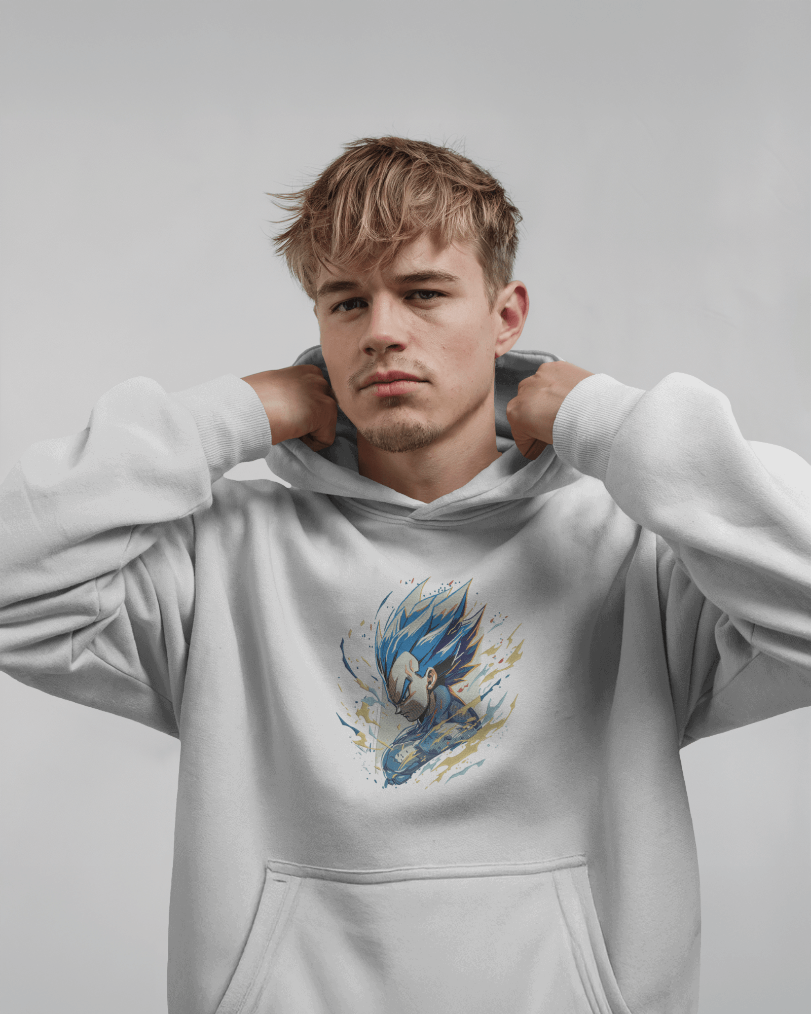Hoodie Vegeta Premium Embroidered Design - TM SignatureHoodie Vegeta Premium Embroidered DesignHoodieTM SignatureWhiteXSCotton