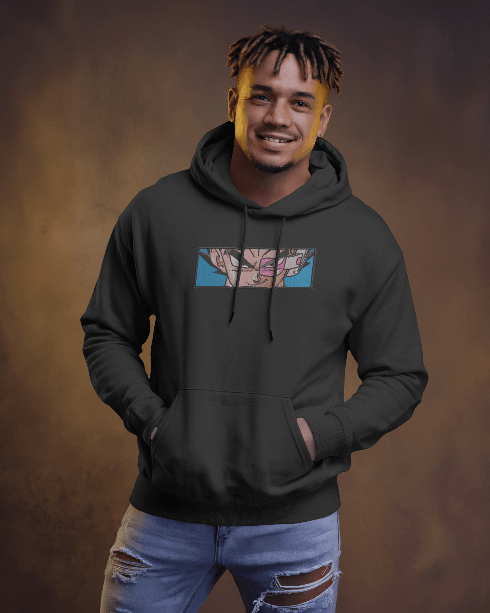 Hoodie Vegeta Saiyan Embroidered Design - TM SignatureHoodie Vegeta Saiyan Embroidered DesignHoodieTM SignatureBlackXSCotton