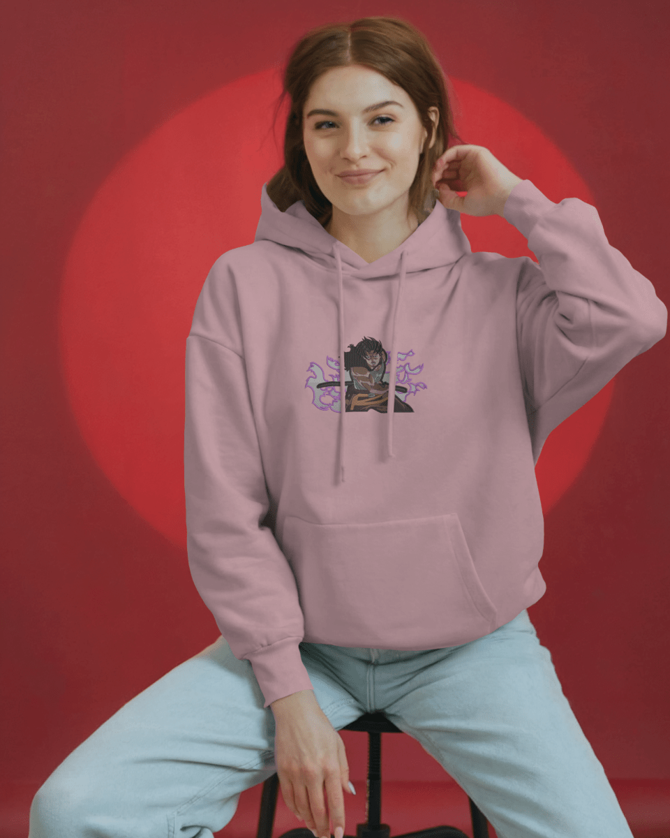 Hoodie Yami Sukehiro Embroidered Design - TM SignatureHoodie Yami Sukehiro Embroidered DesignHoodieTM SignaturePinkXSCotton