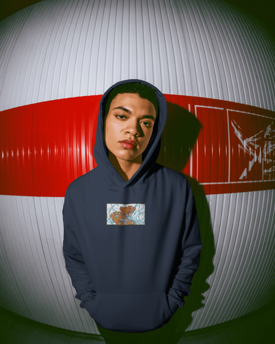 Hoodie Zenitsu Agatsuma Embroidered Design - TM SignatureHoodie Zenitsu Agatsuma Embroidered DesignHoodieTM SignatureNavy BlueXSCotton