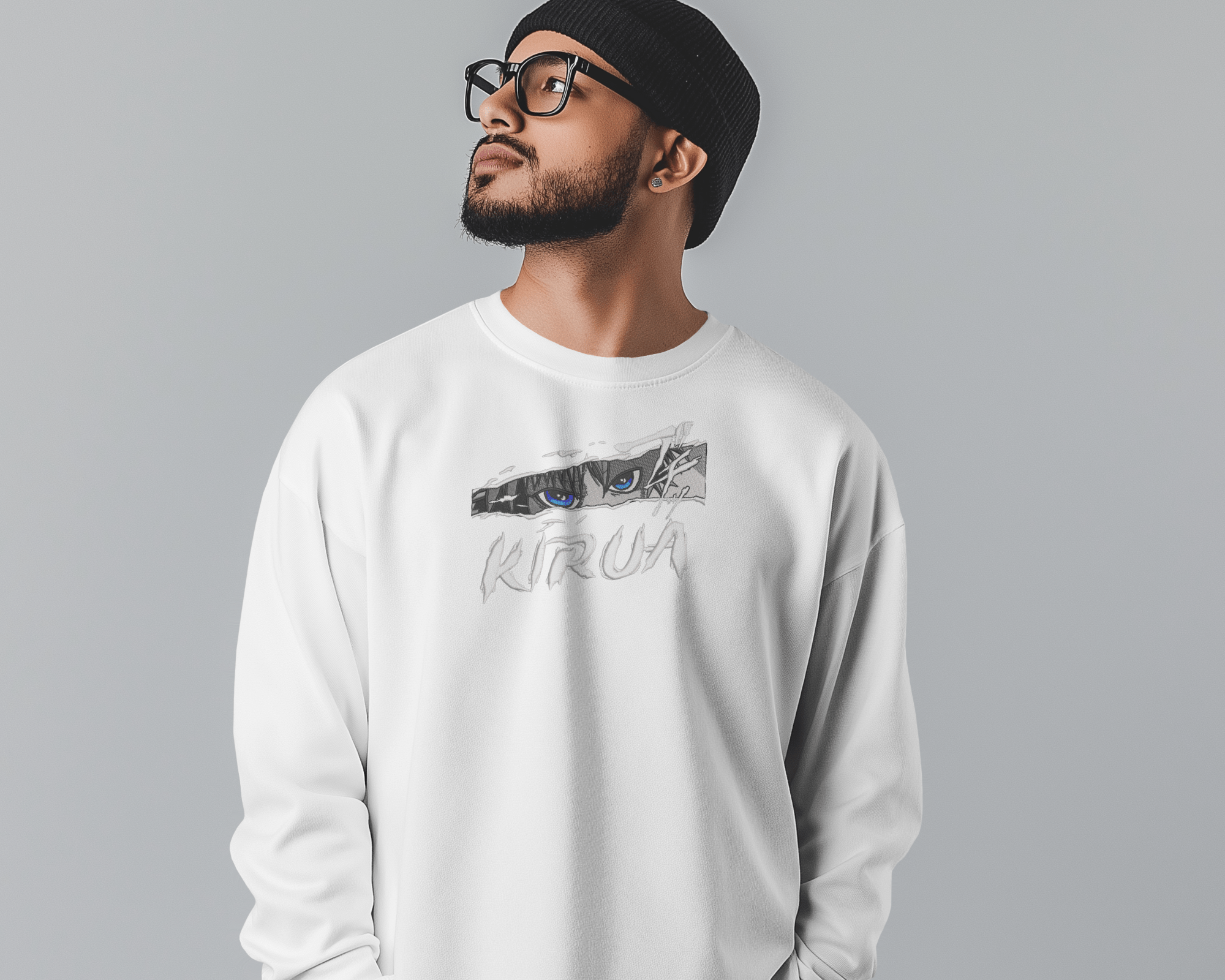 Sweater Kirua Embroidered Design - TM SignatureSweater Kirua Embroidered DesignSweatersTM SignatureWhiteXSCotton
