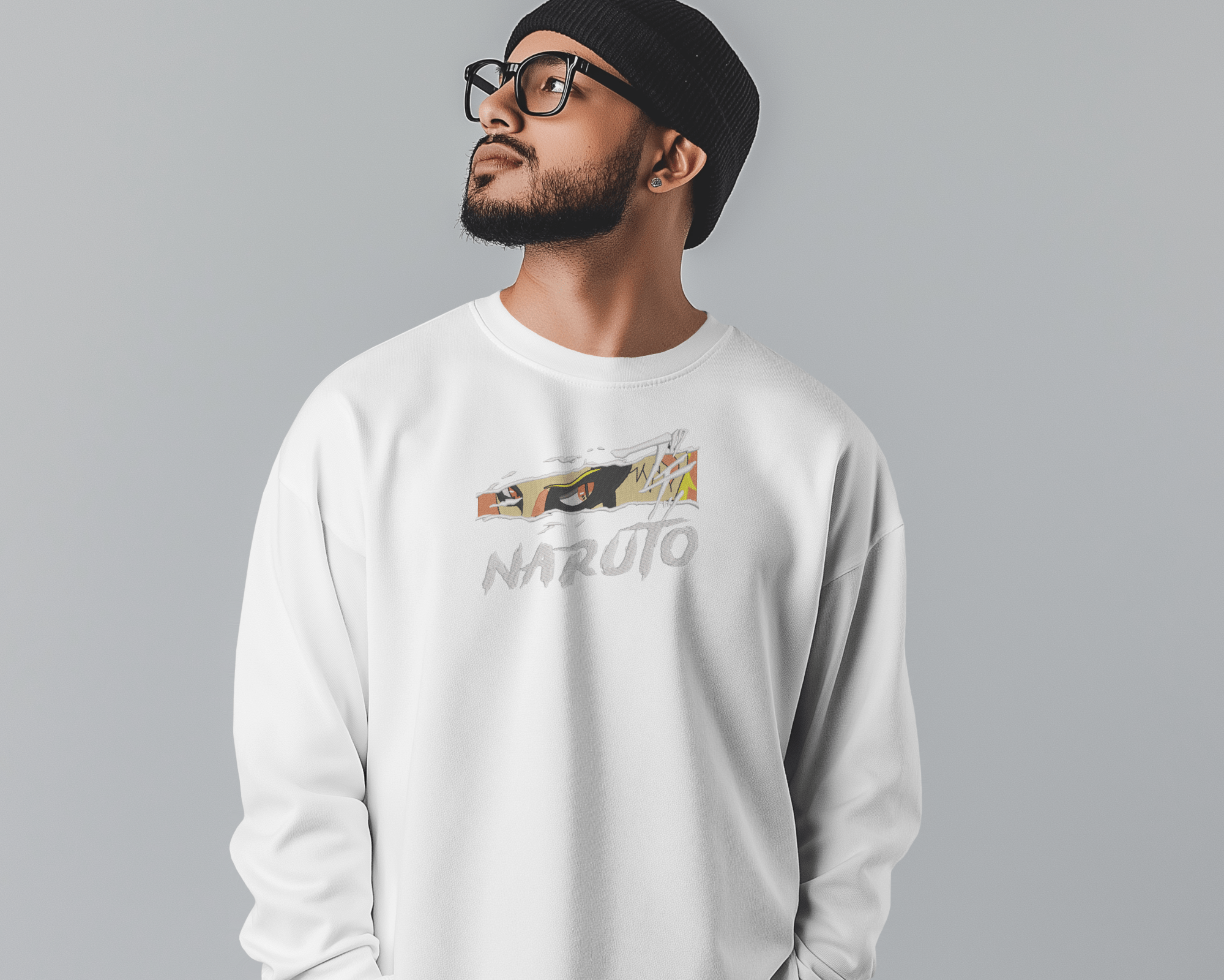 Sweater Naruto Embroidered Design - TM SignatureSweater Naruto Embroidered DesignSweatersTM SignatureWhiteXSCotton