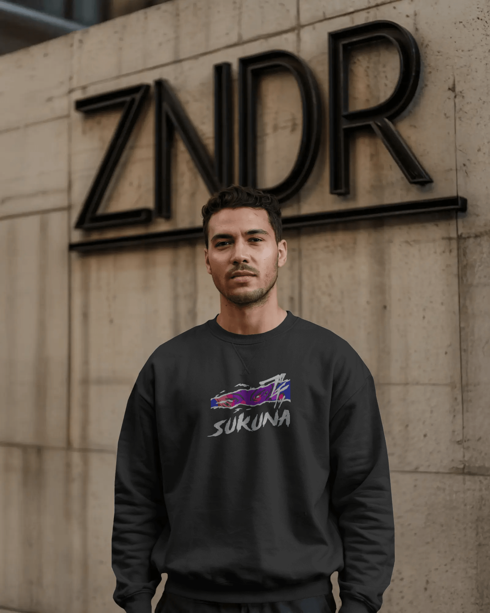 Sweater Sukuna Embroidered Design - TM SignatureSweater Sukuna Embroidered DesignSweatersTM SignatureBlackXSCotton