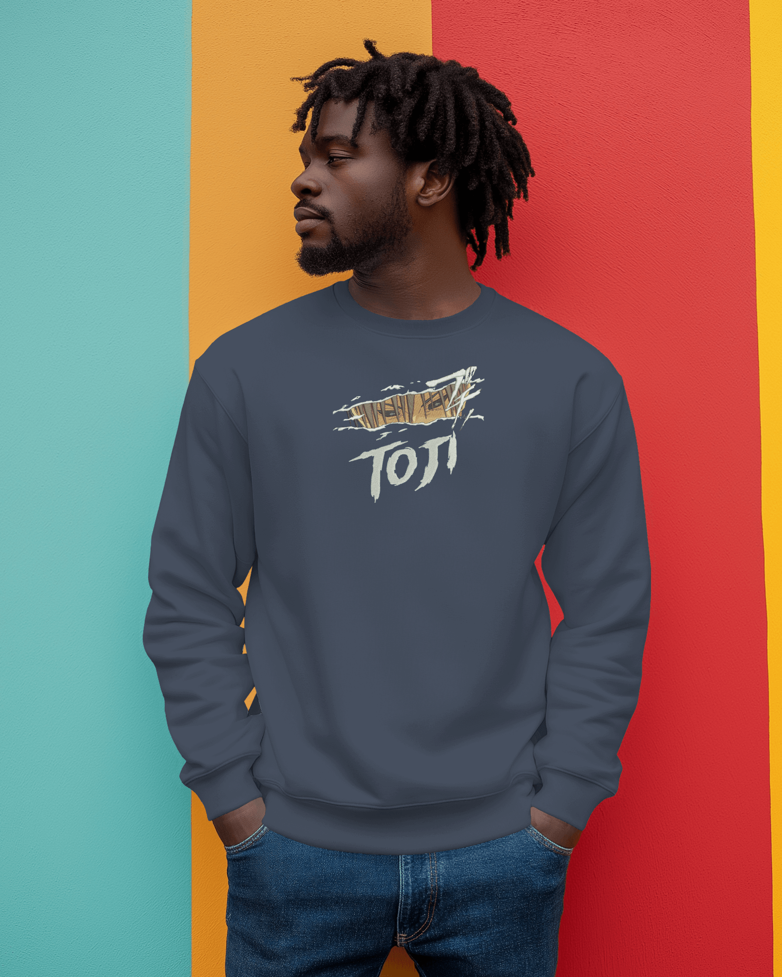 Sweater Toji Embroidered Design - TM SignatureSweater Toji Embroidered DesignSweatersTM SignatureNavyXSCotton