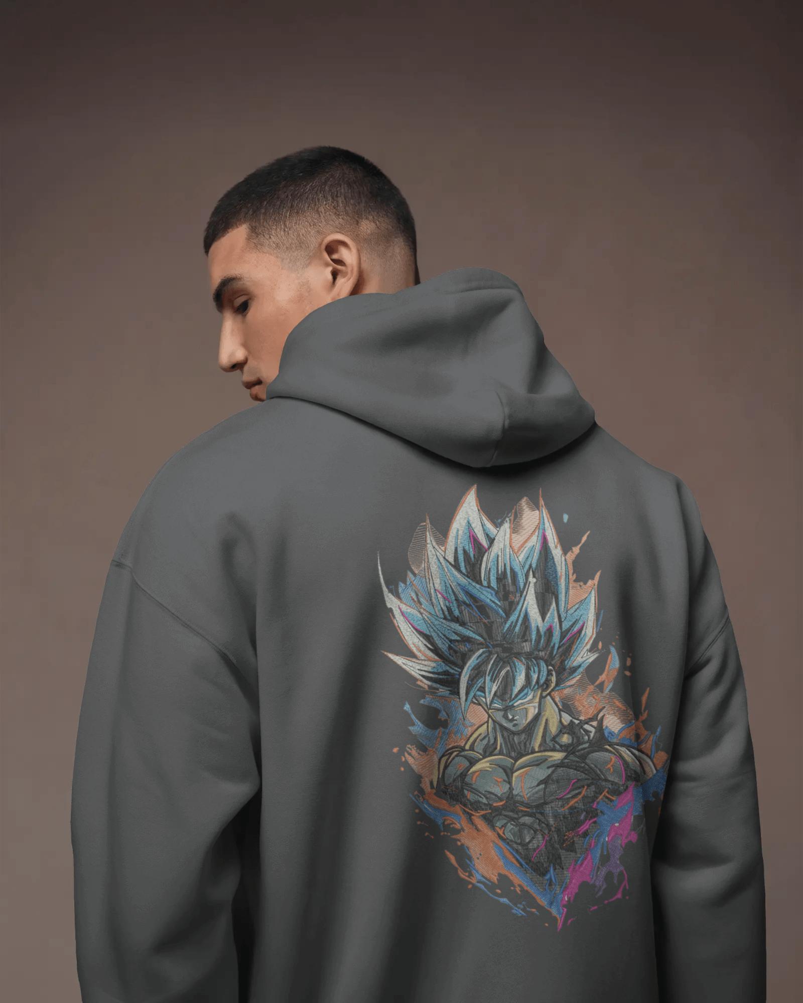 Zip - Up Hoodie Goku Rage - TM SignatureZip - Up Hoodie Goku RageZip - Up HoodiesTM SignatureGraySCotton