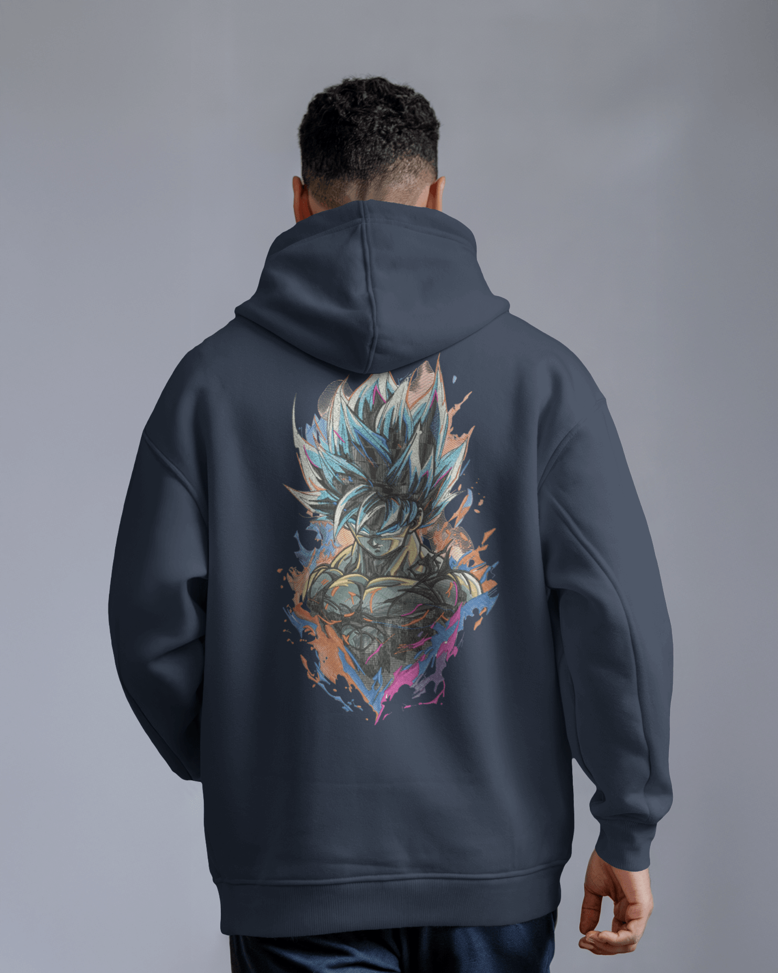 Zip - Up Hoodie Goku Rage - TM SignatureZip - Up Hoodie Goku RageZip - Up HoodiesTM SignatureNavySCotton