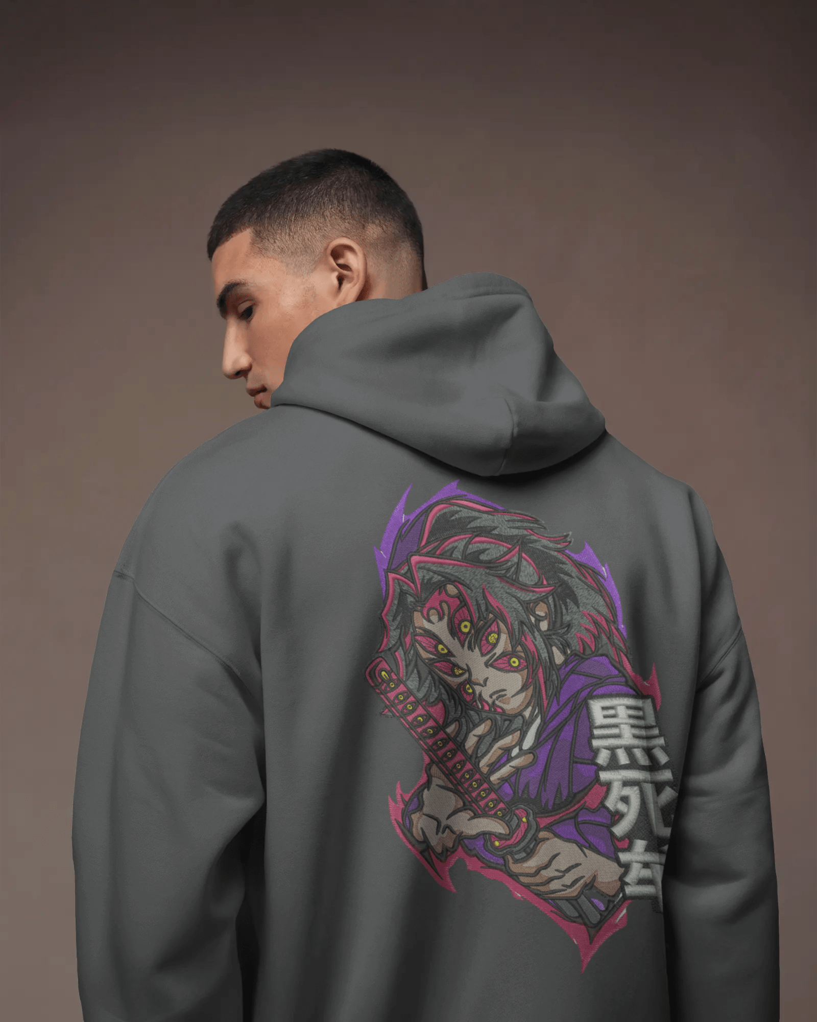 Zip - Up Hoodie Kokushibo Demon Slayer - TM SignatureZip - Up Hoodie Kokushibo Demon SlayerZip - Up HoodiesTM SignatureGrayXSCotton