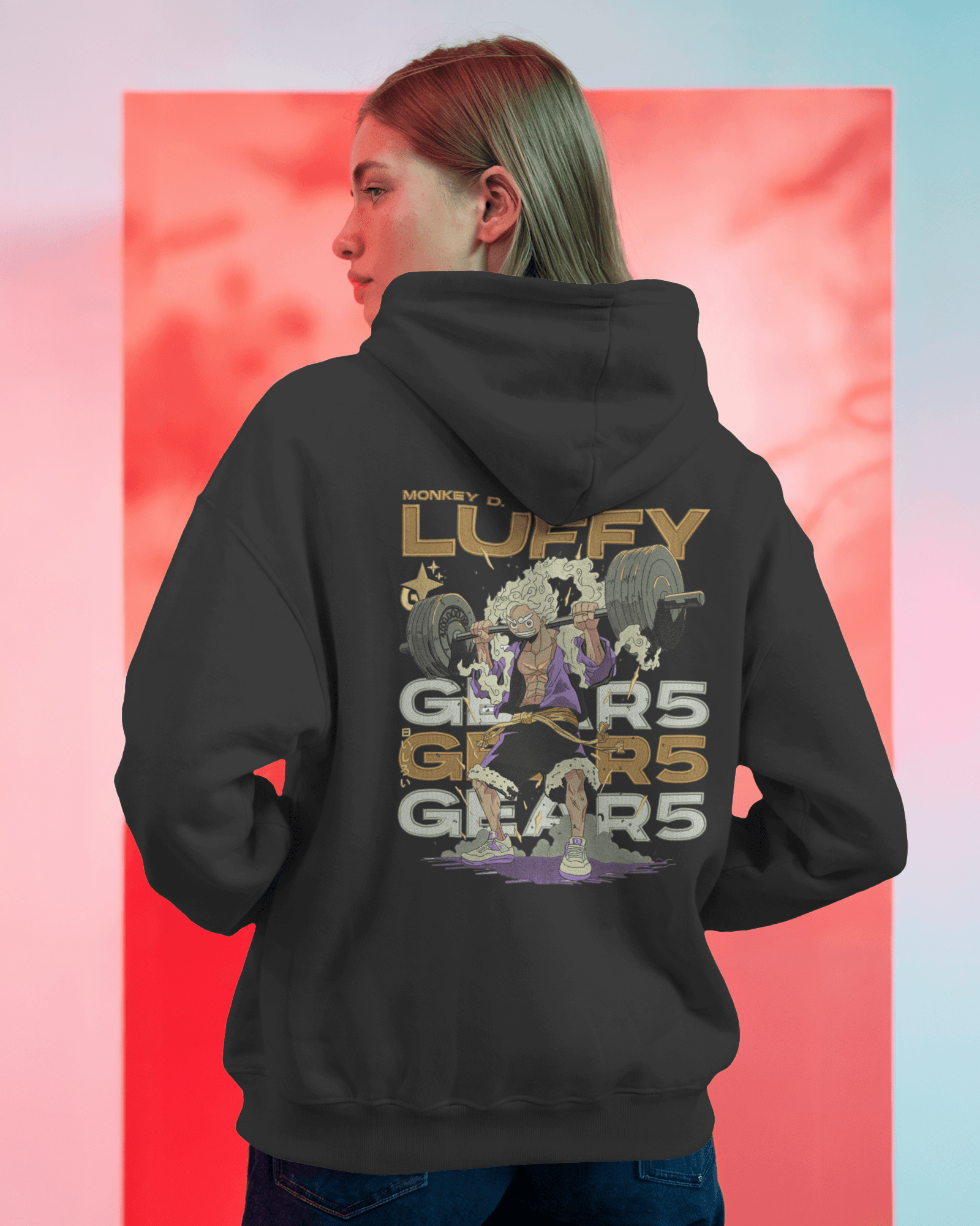 Zip - Up Hoodie Luffy Gym - TM SignatureZip - Up Hoodie Luffy GymZip - Up HoodiesTM SignatureBlackXSCotton